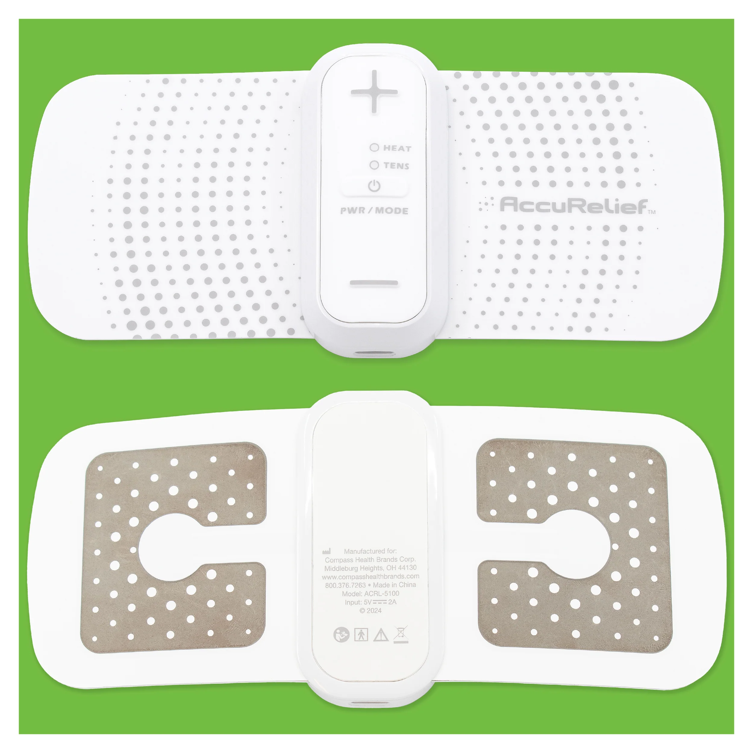 AccuRelief Period Pain TENS Unit with Heat - Image 9