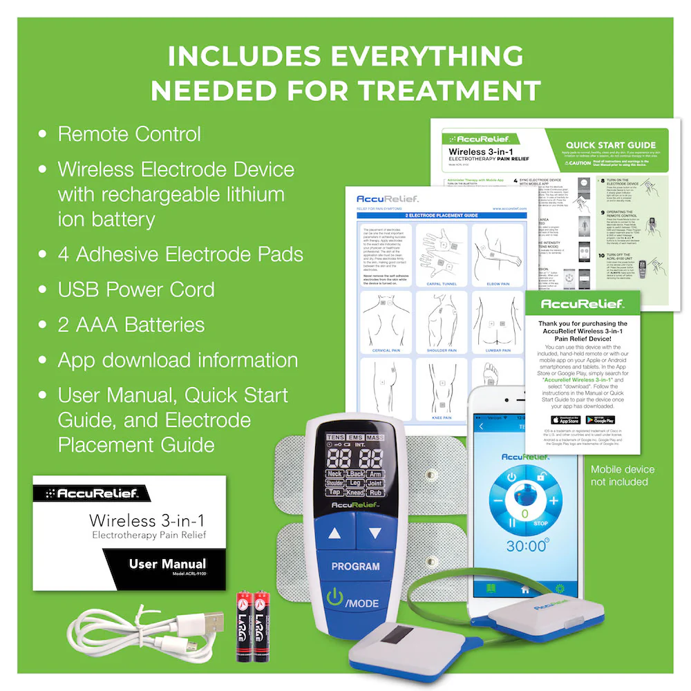 AccuRelief™ Wireless Pain Relief Device With Remote and Mobile App - Image 13