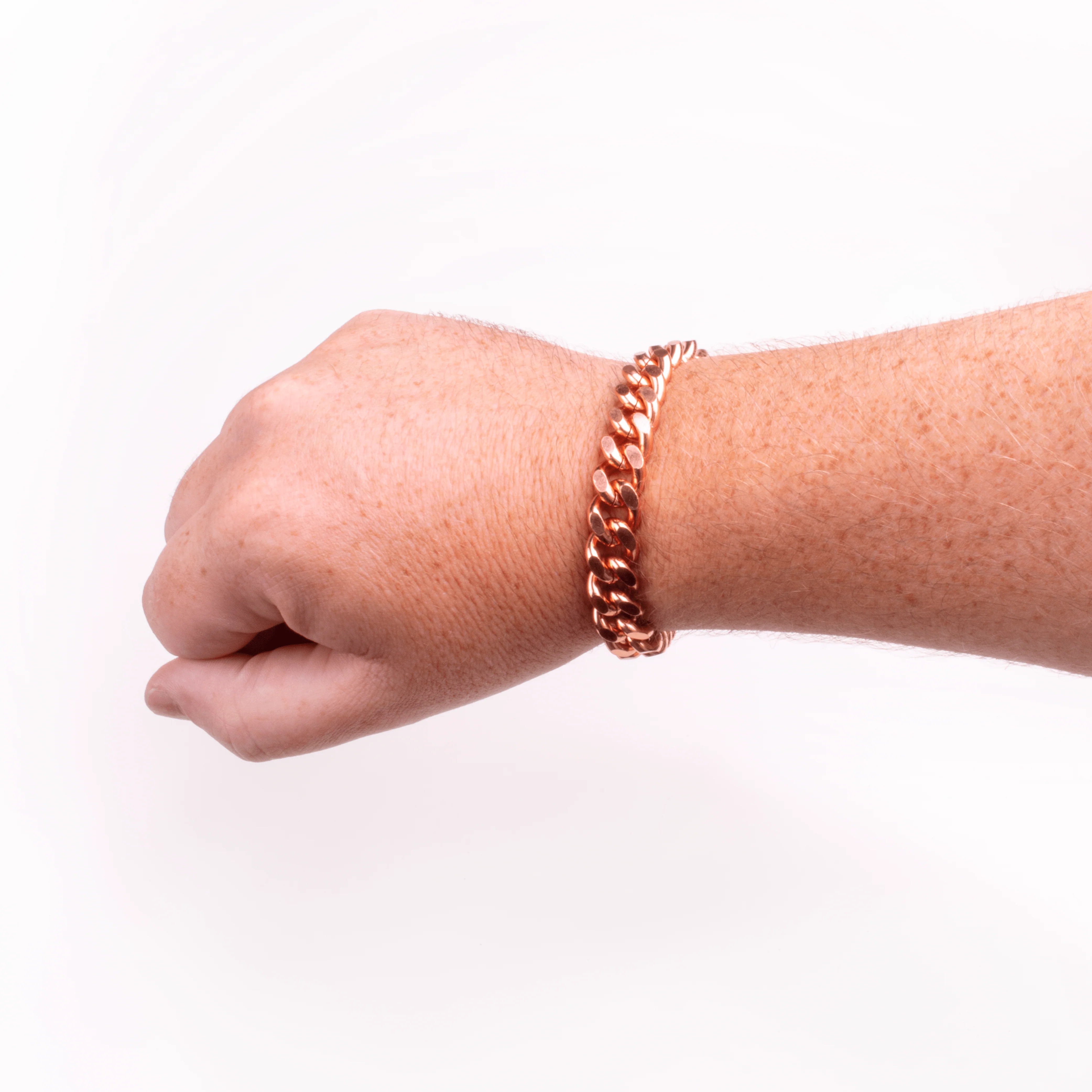Apex Copper Bracelet, Wide Link - Image 2