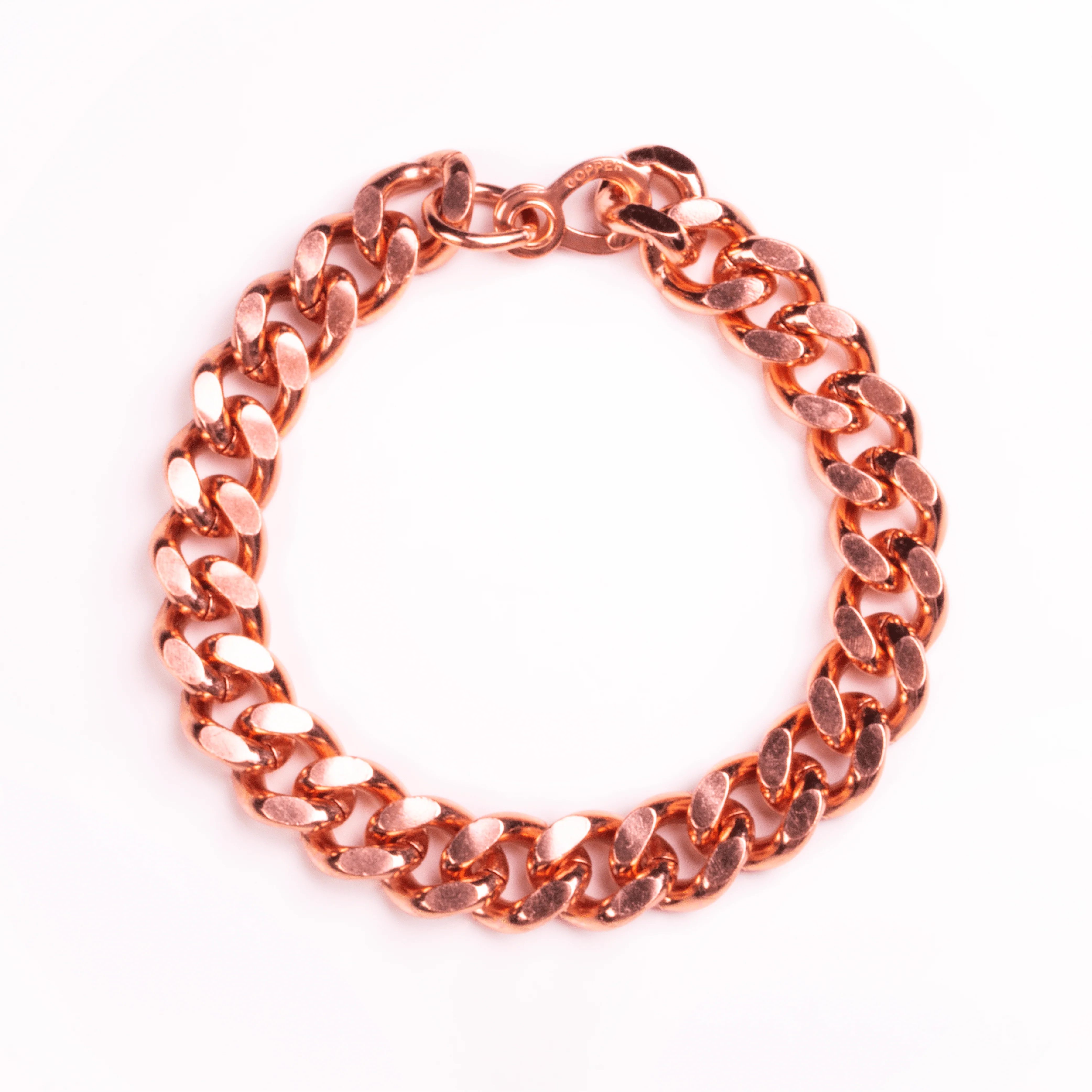 Apex Copper Bracelet, Wide Link - Image 7