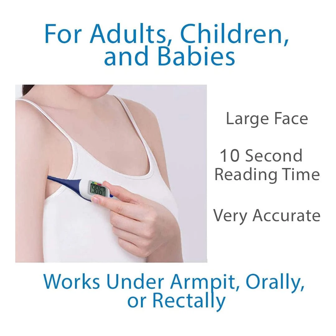 Apex Large Face LCD Fast Read Digital Thermometer - Image 4