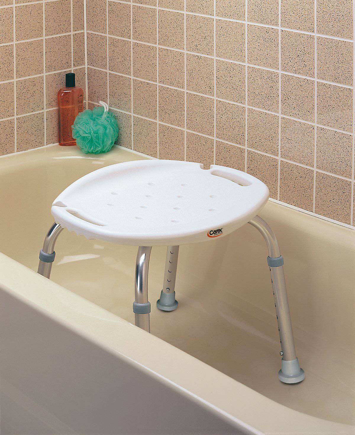 Carex Adjustable Bath & Shower Seat - Image 2