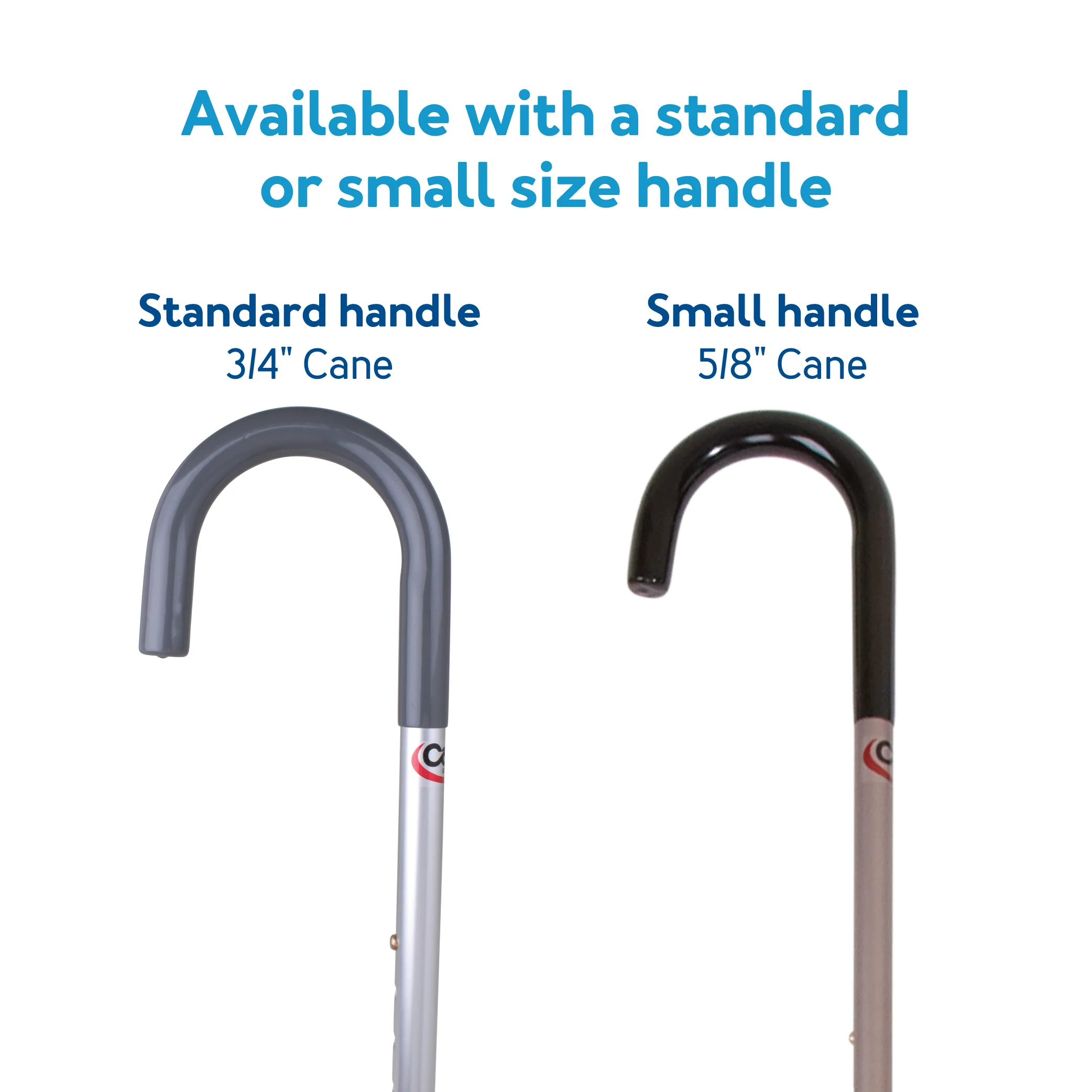 Carex Aluminum Round Handle Cane, Silver (Men's and Women's Option) - Image 4