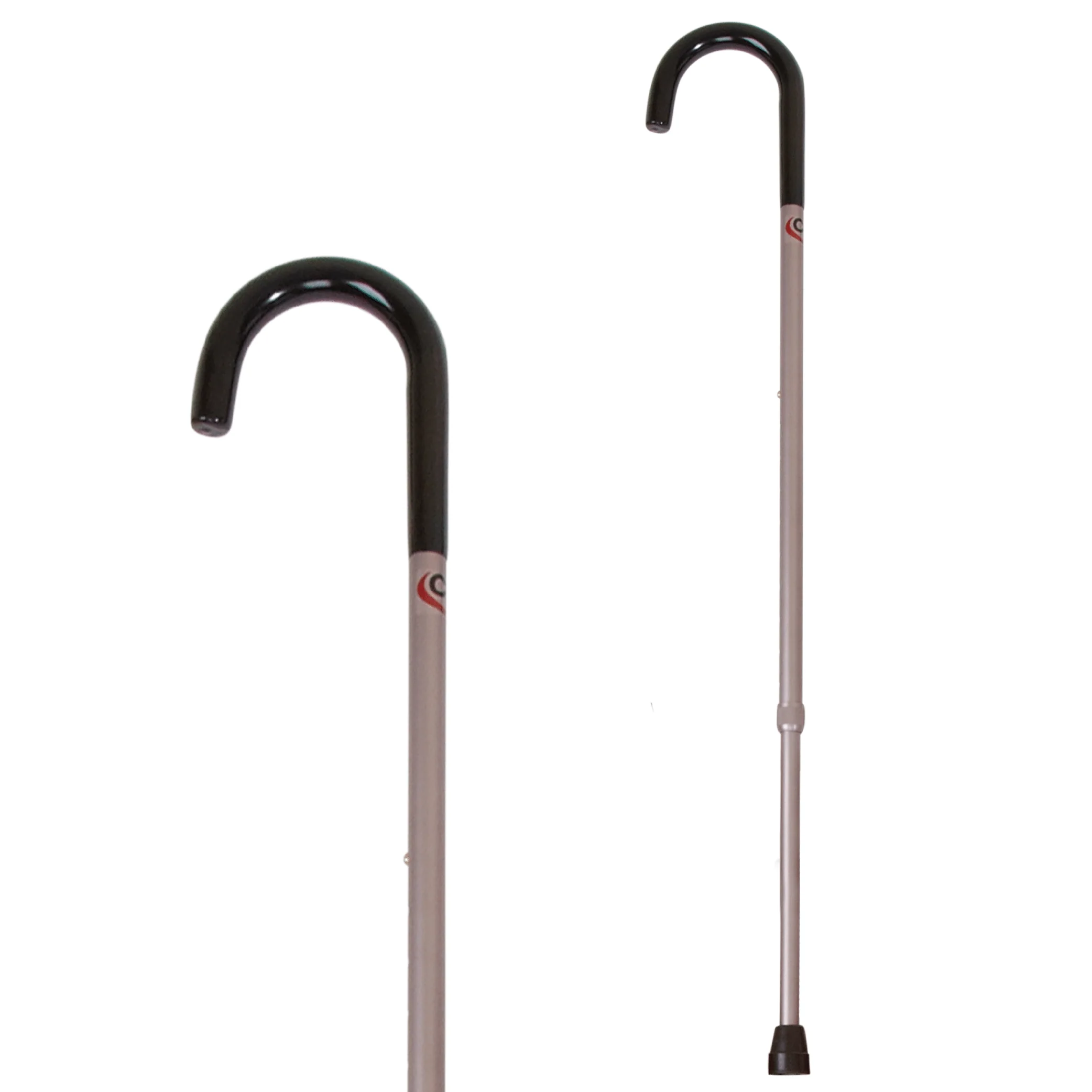 Carex Aluminum Round Handle Cane, Silver (Men's and Women's Option) - Image 5
