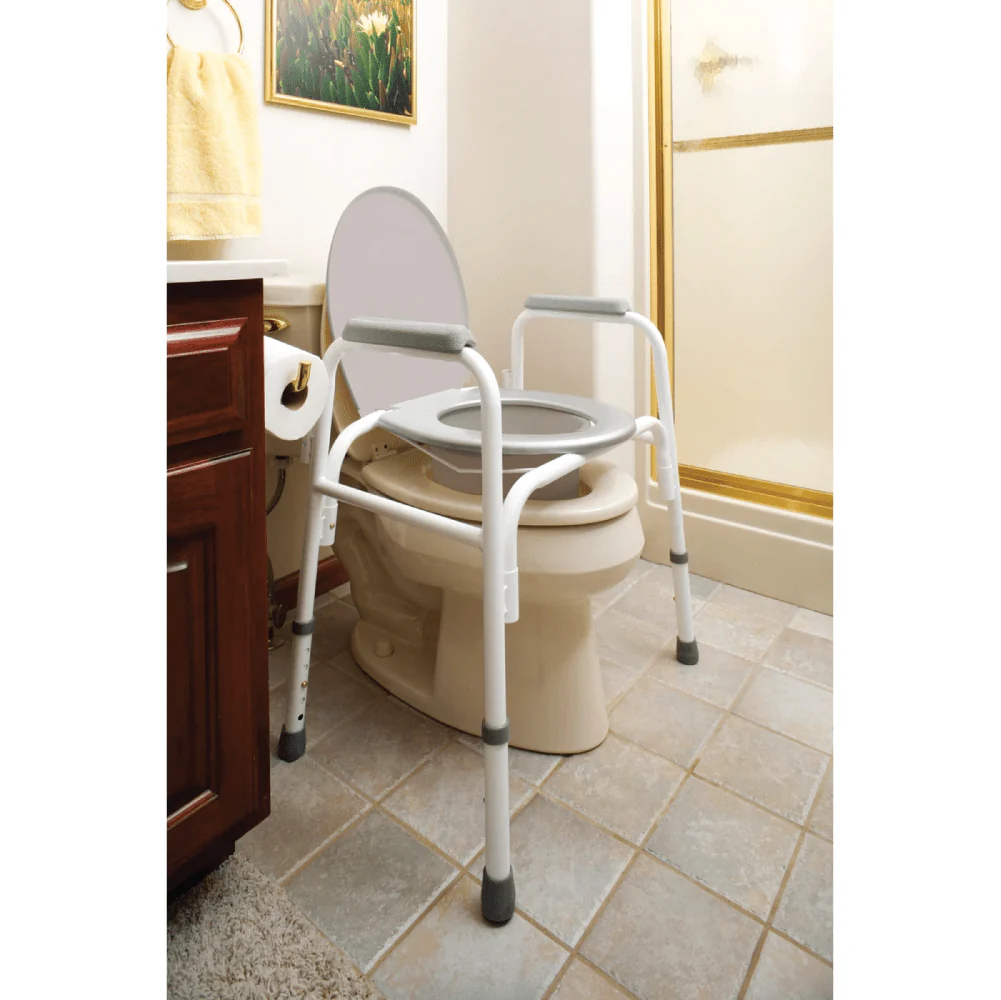 Carex Bedside Steel Commode - Image 4