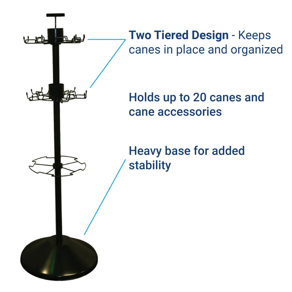 Carex Cane Spinner Rack, empty - Image 2
