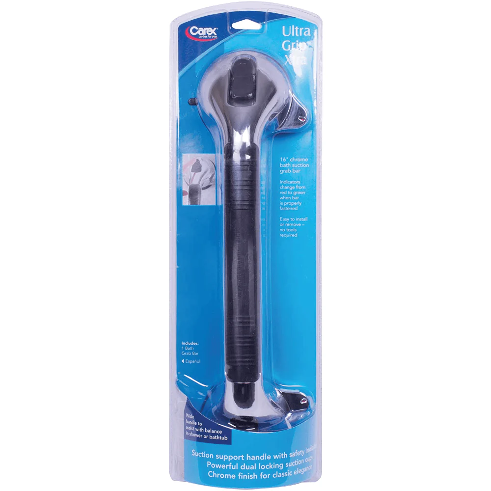 Carex Chrome Ultra Grip Bath Handle and Grab Bar - Image 13