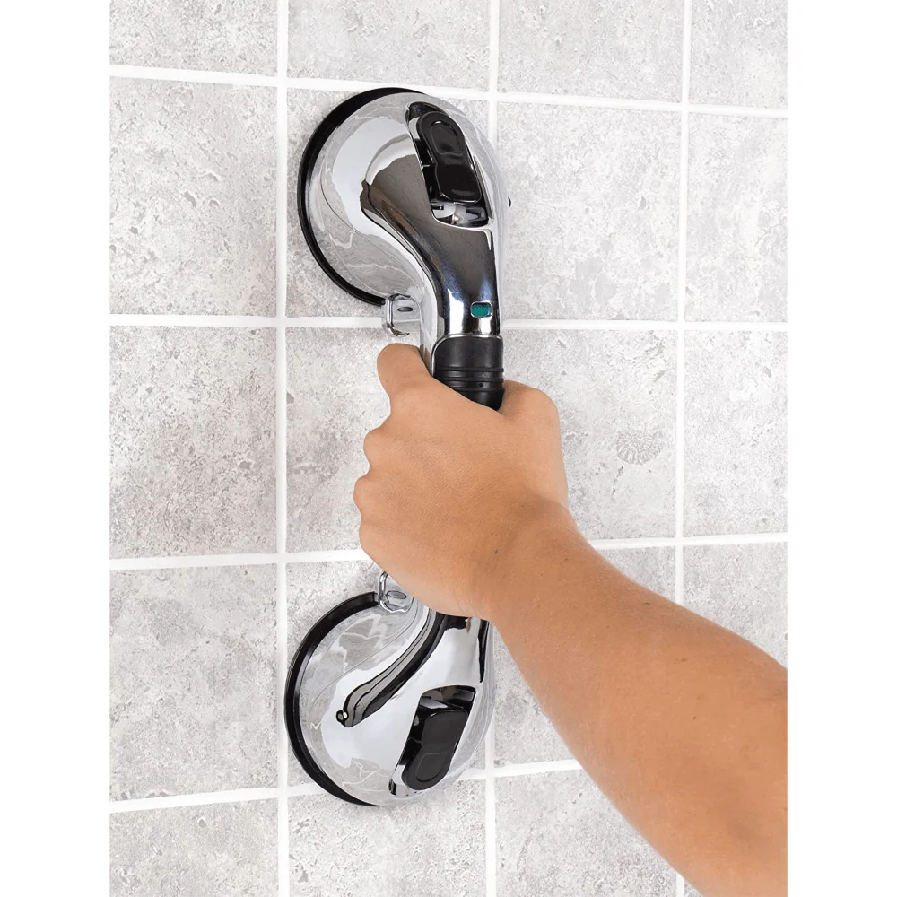 Carex Chrome Ultra Grip Bath Handle and Grab Bar - Image 4