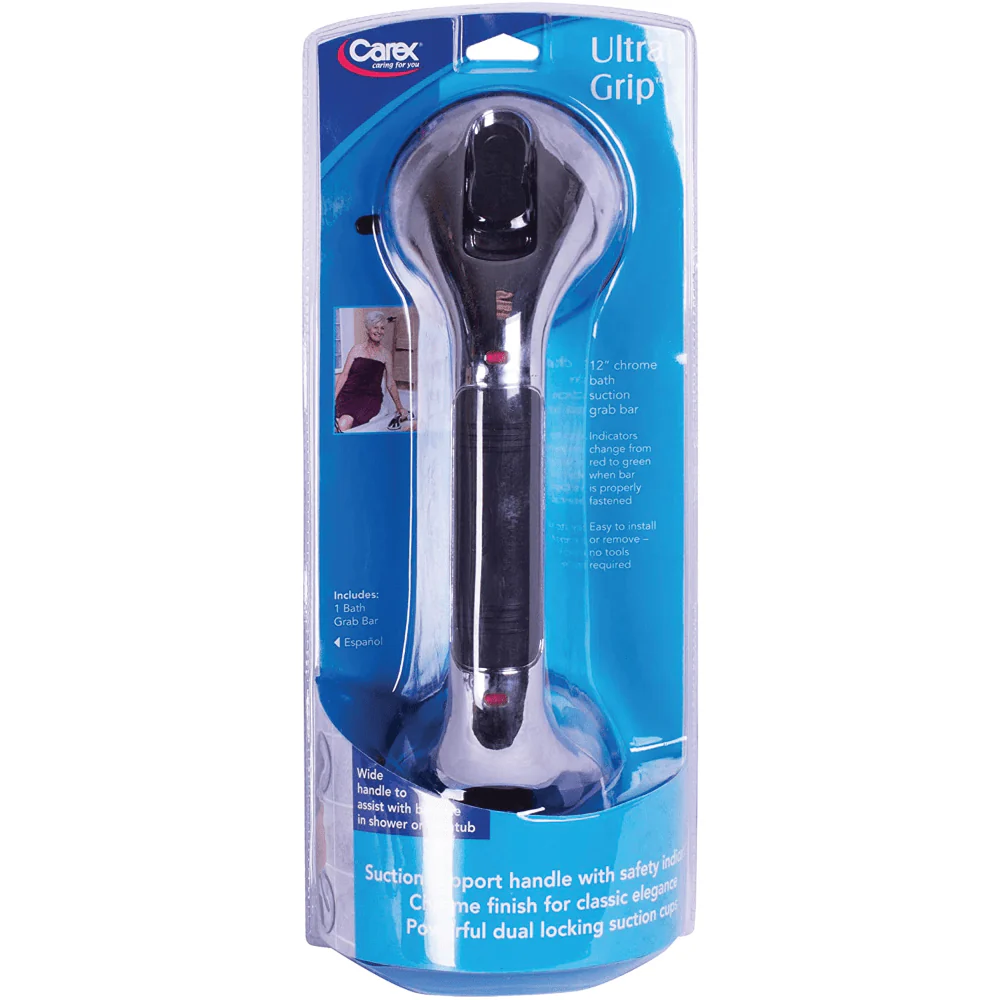 Carex Chrome Ultra Grip Bath Handle and Grab Bar - Image 7