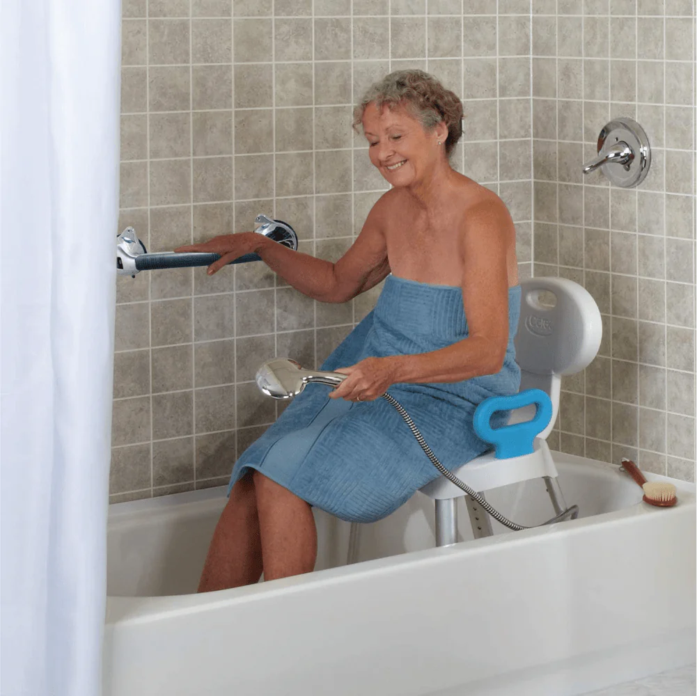 Carex Chrome Ultra Grip Bath Handle and Grab Bar - Image 8