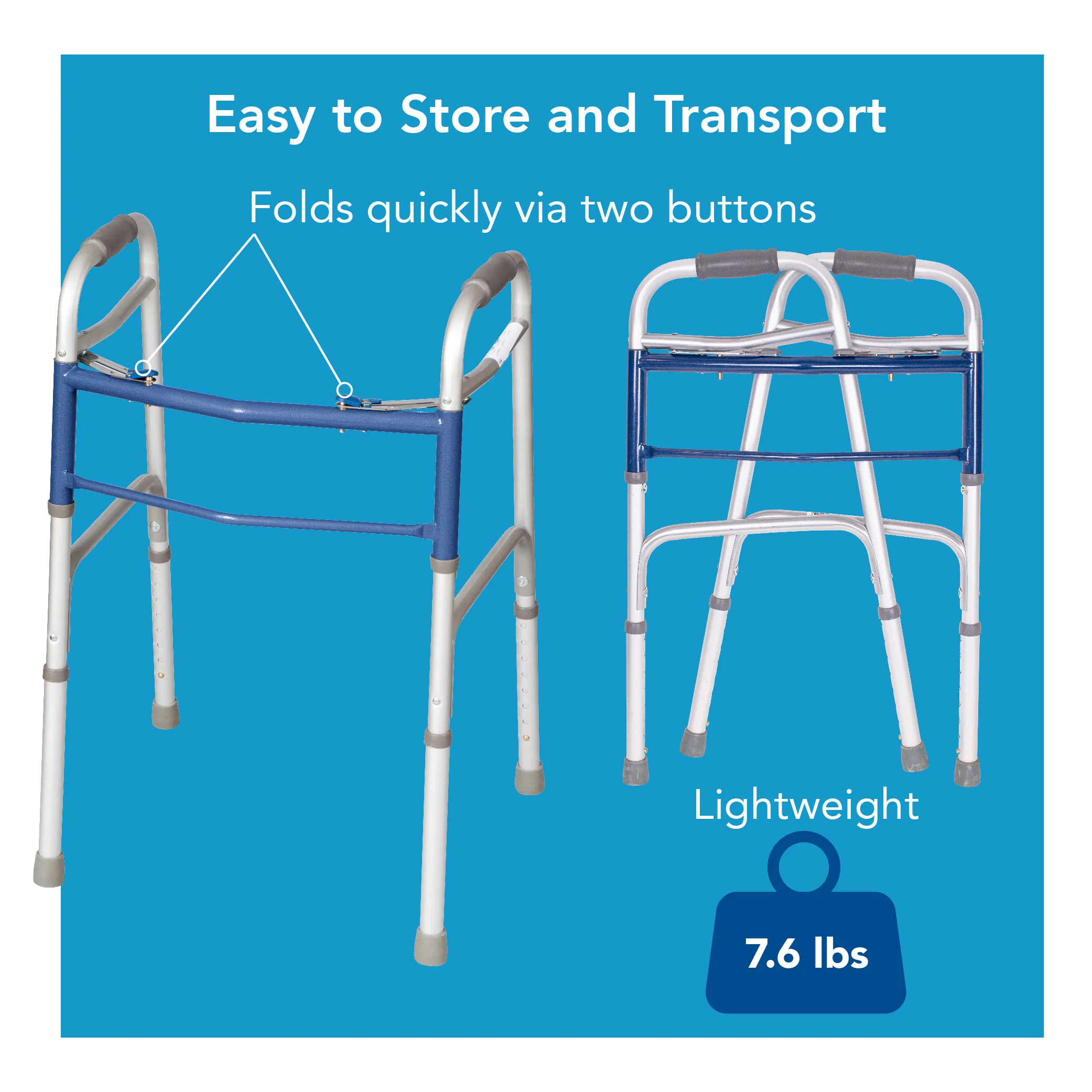 Carex Classics Dual-Button Walker - Image 4