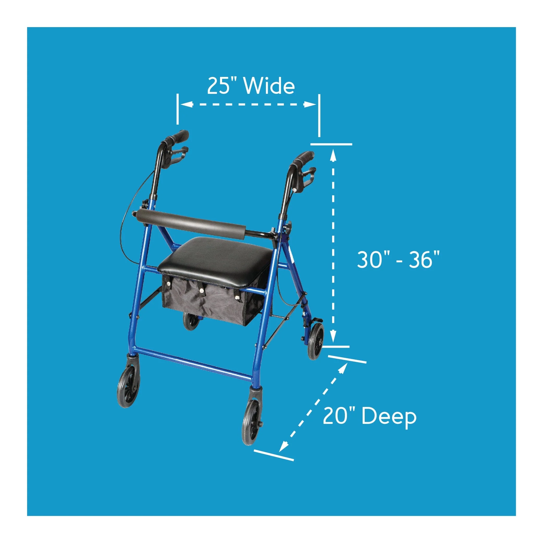 Carex Classics Rolling Walker - Image 12