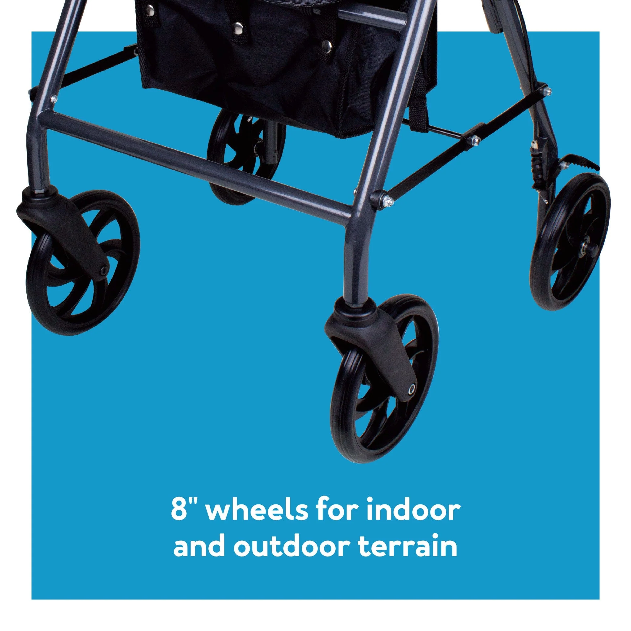Carex Classics Steel Rollator - Image 6