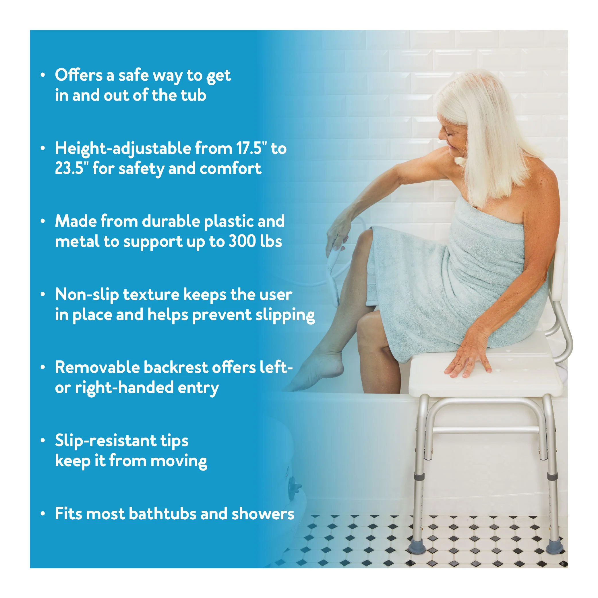 Carex Classics Transfer Bench - Image 2