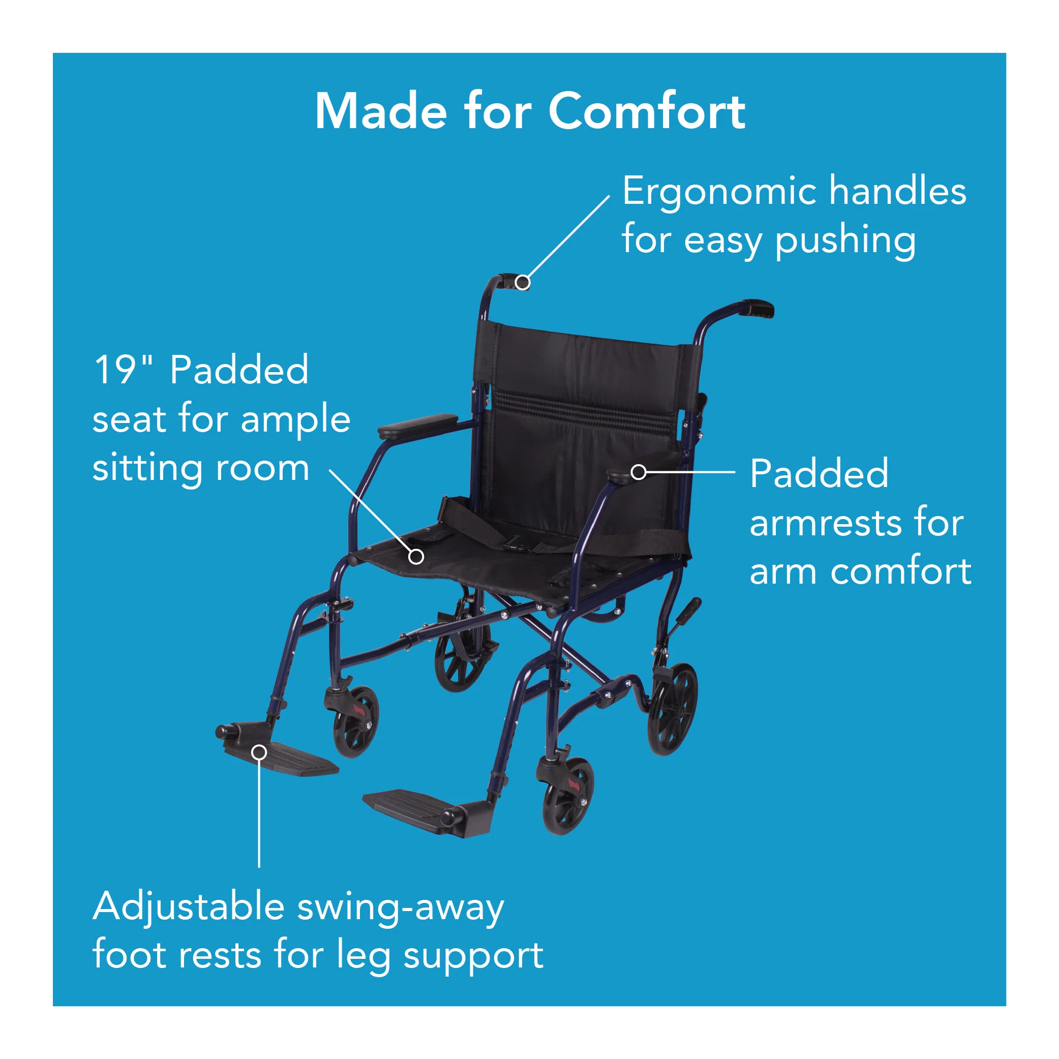Carex Classics Transport Chair - Image 9