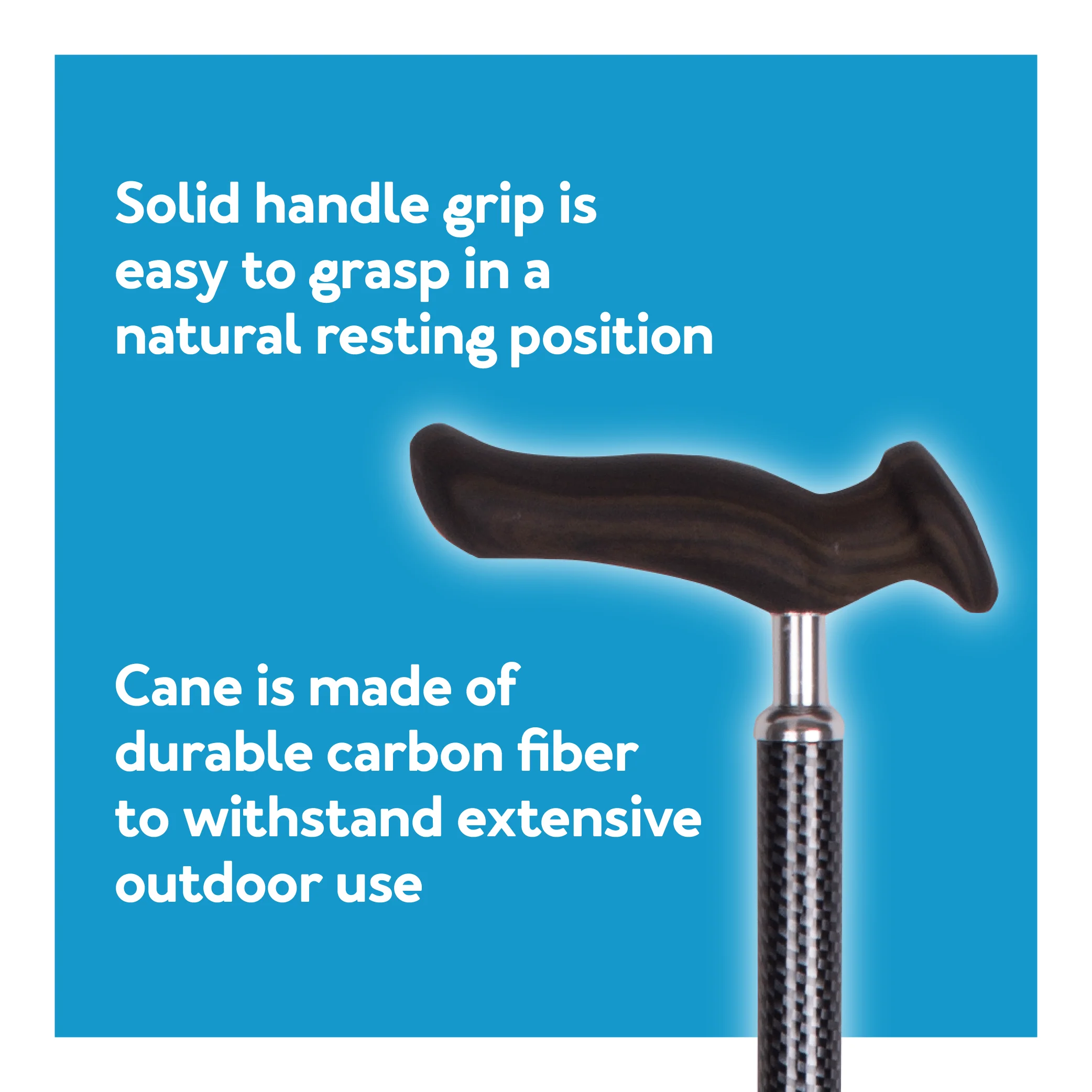 Carex Comfort Grip Walking Cane - Image 4