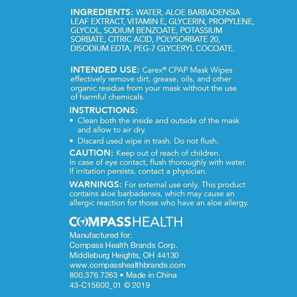 Carex CPAP Mask Wipes - Image 7