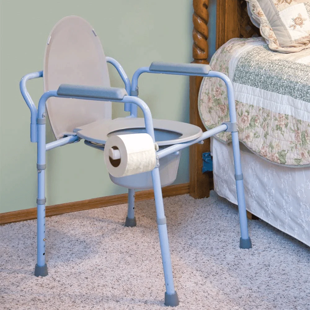 Carex Deluxe Folding Commode - Image 3