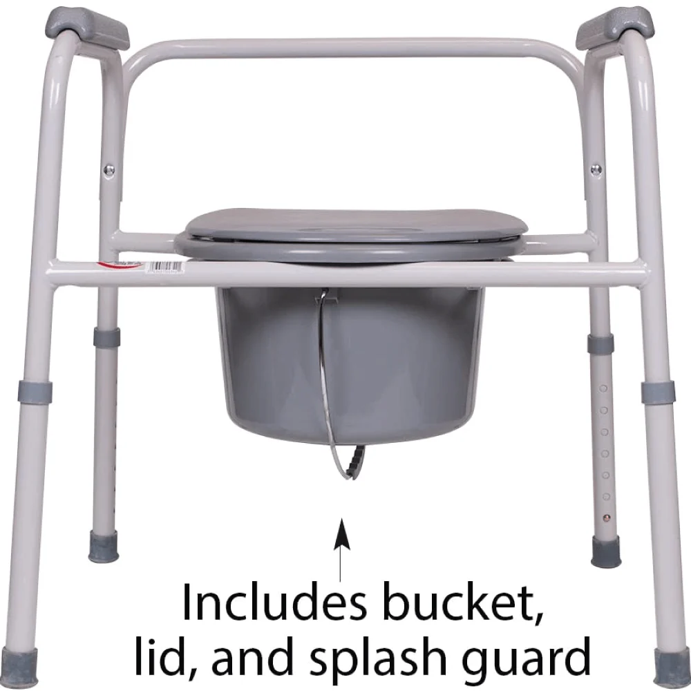 Carex Deluxe Folding Commode - Image 4
