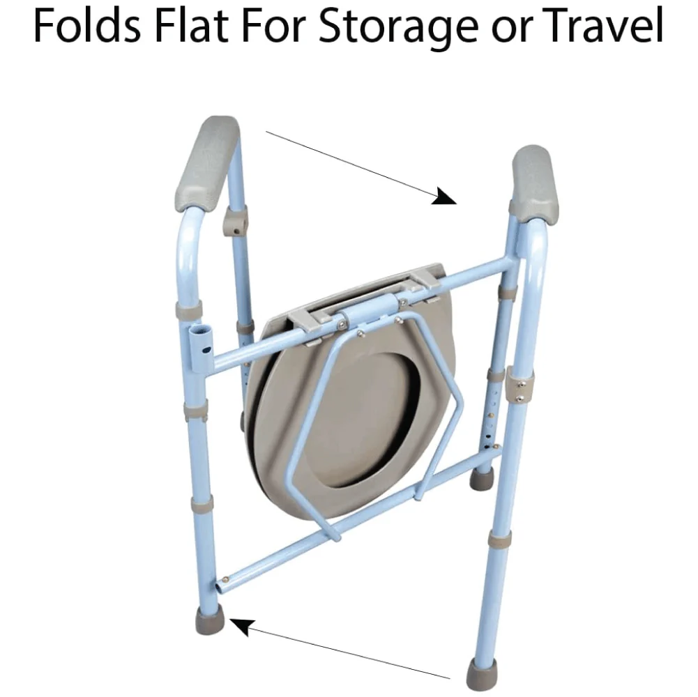 Carex Deluxe Folding Commode - Image 5
