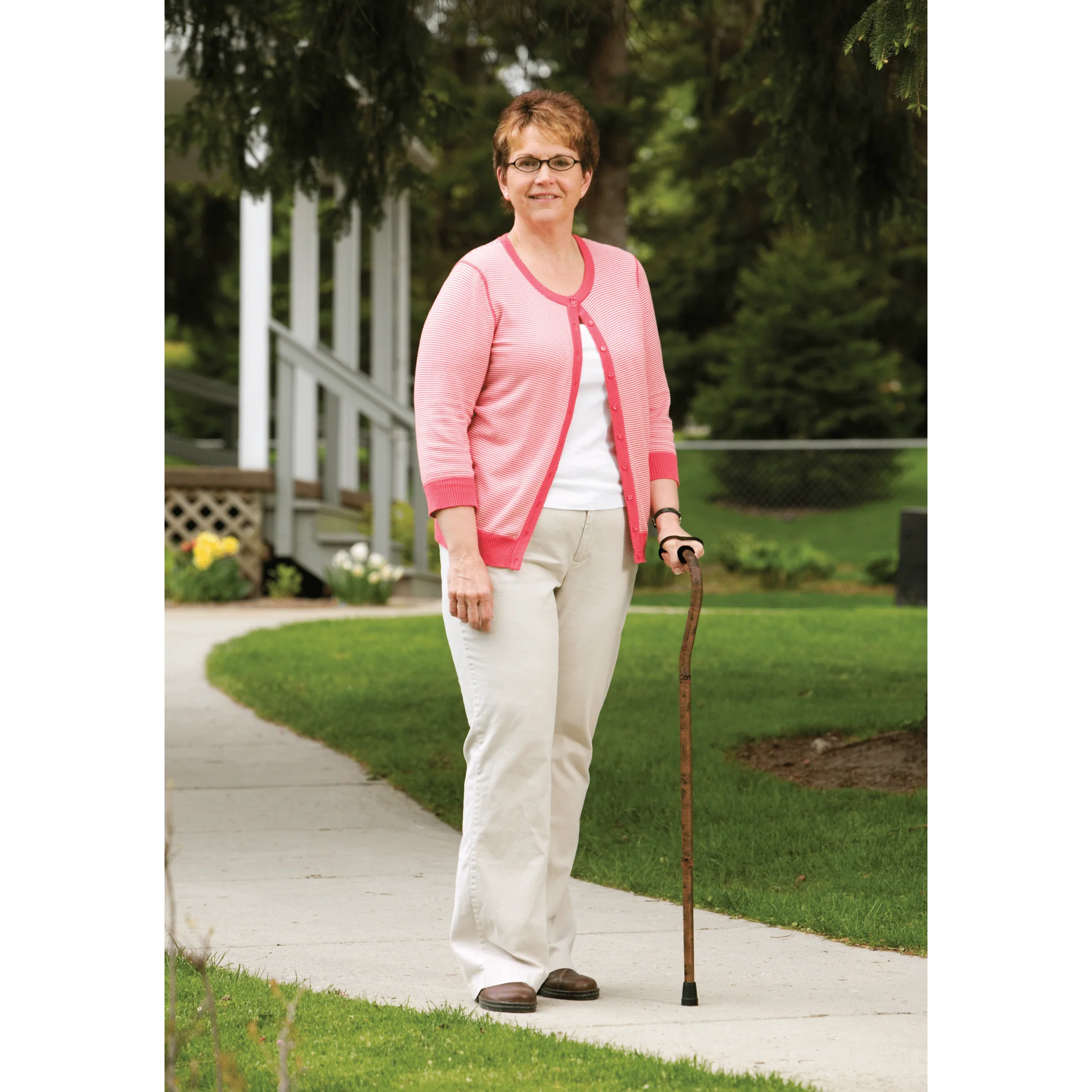 Carex Designer Offset Walking Cane - Image 4