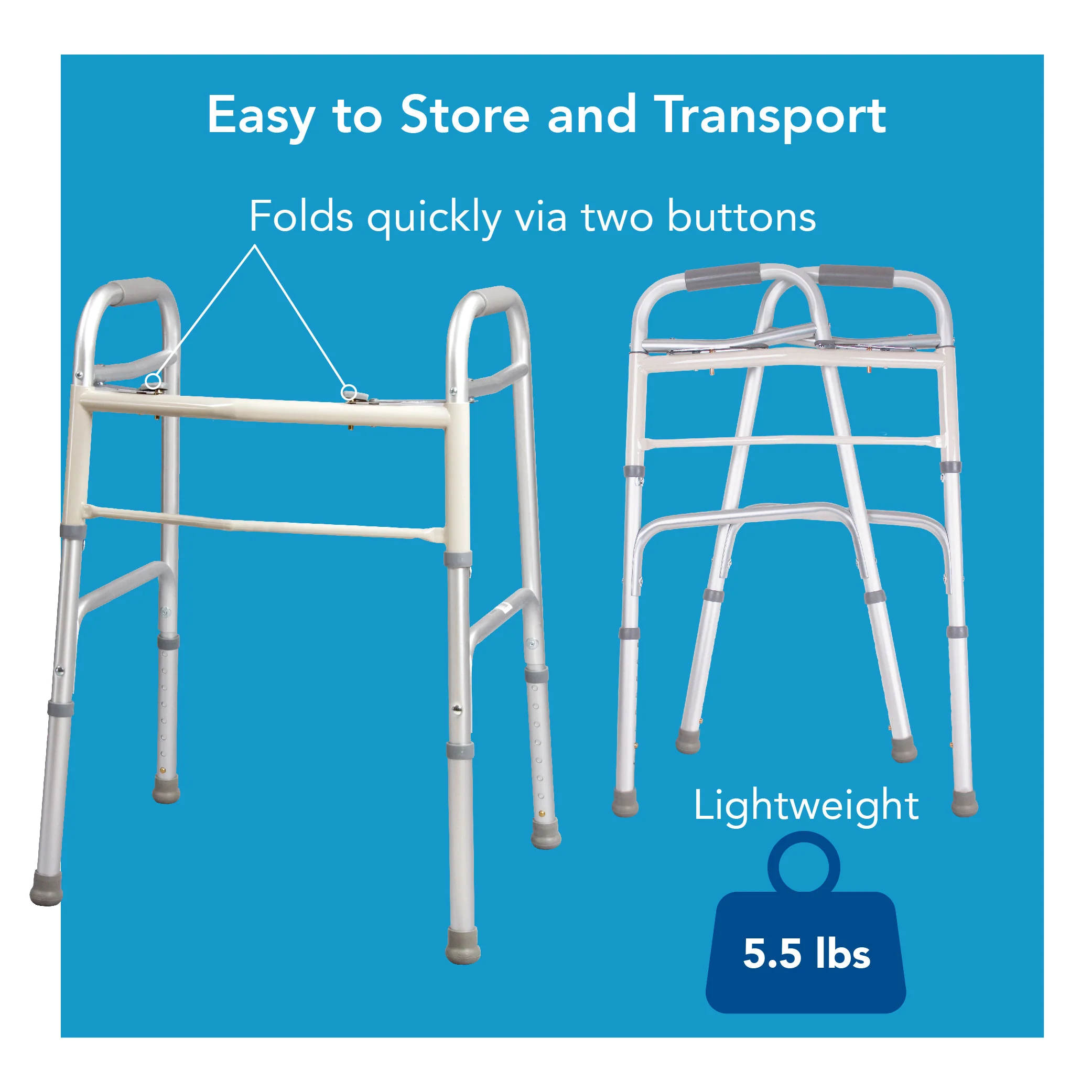 Carex Dual-Button Walker - Image 6