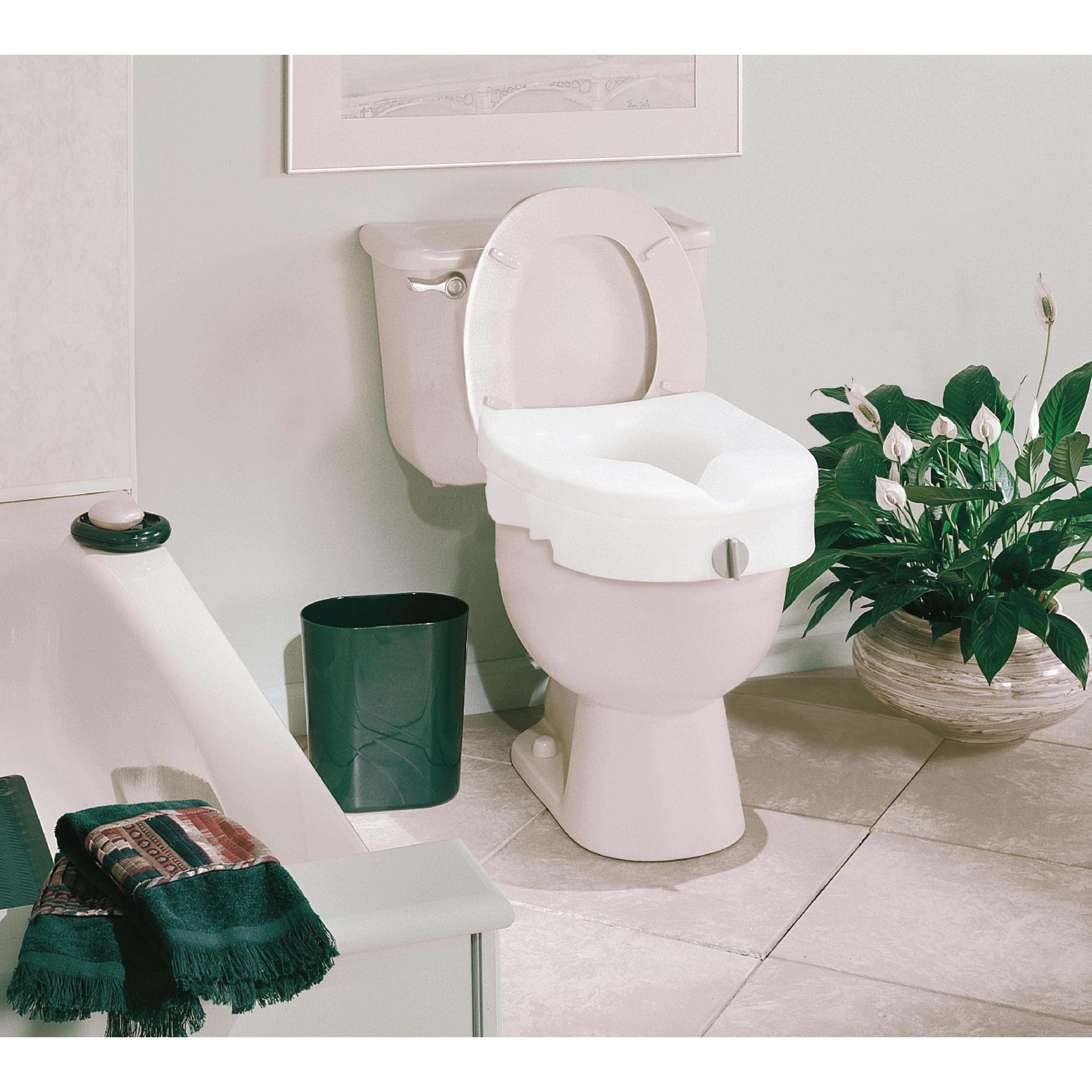 Carex E-Z Lock™ Locking Raised Toilet Seat - Image 4