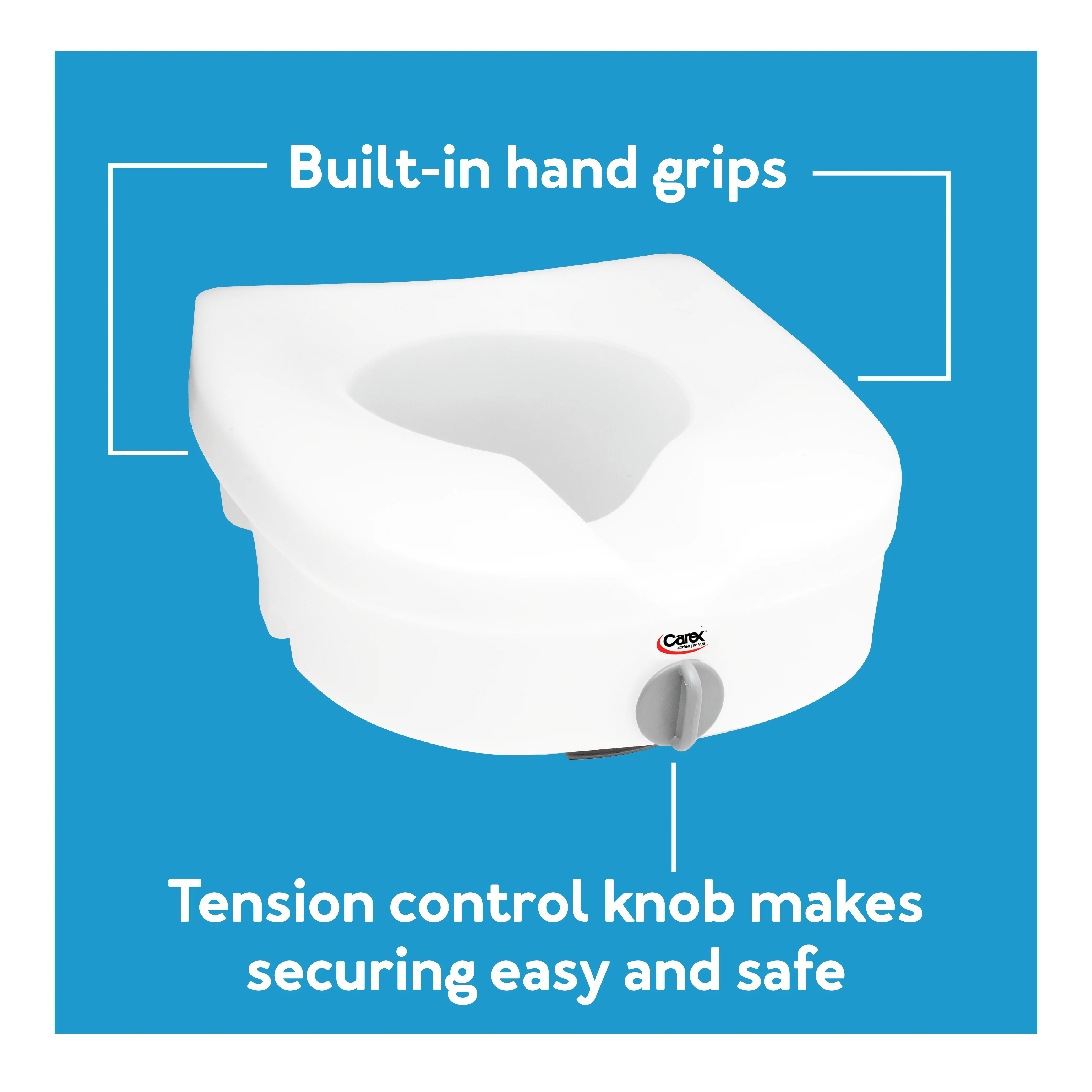 Carex E-Z Lock™ Locking Raised Toilet Seat - Image 5