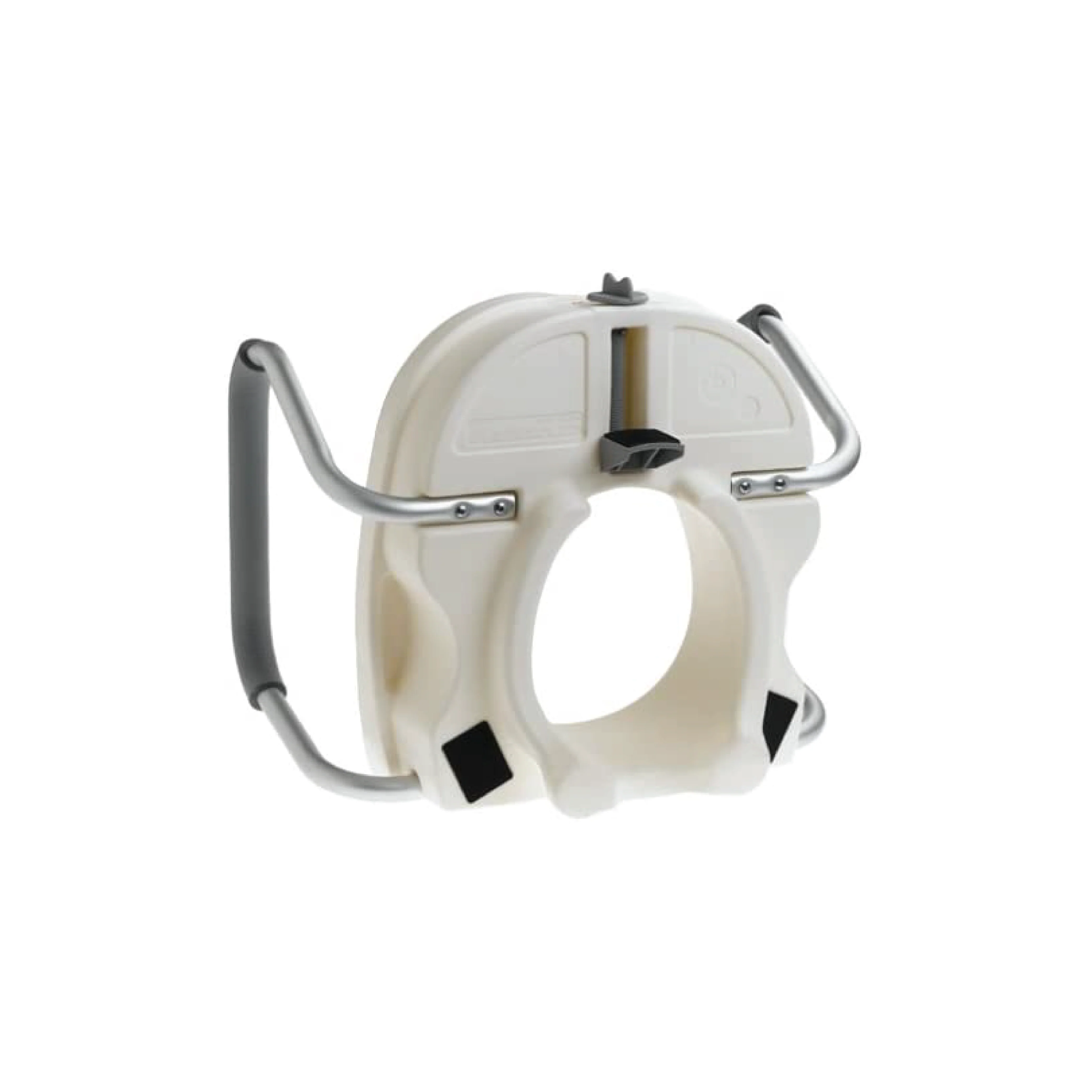 Carex E-Z Lock Raised Toilet Seat with Adjustable Armrests - Image 7