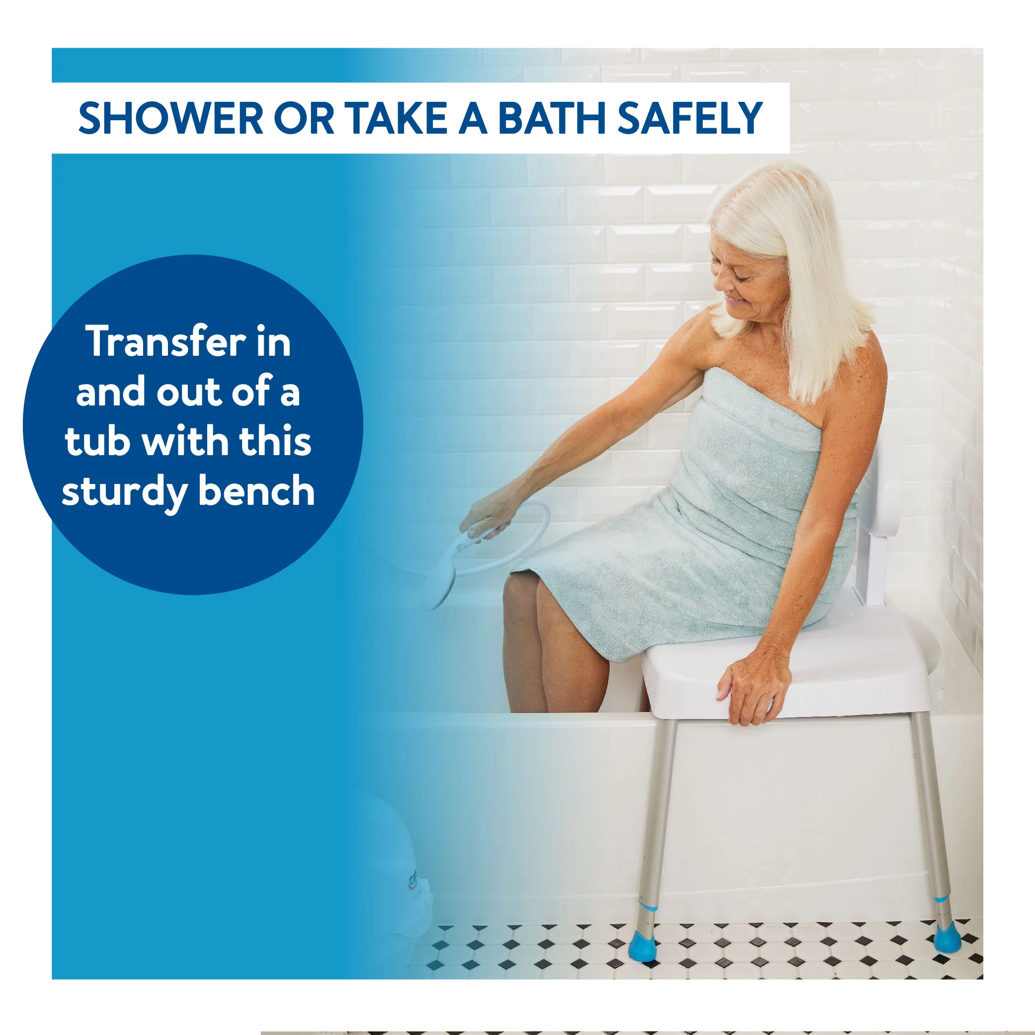 Carex Easy Transfer Bench - Image 3
