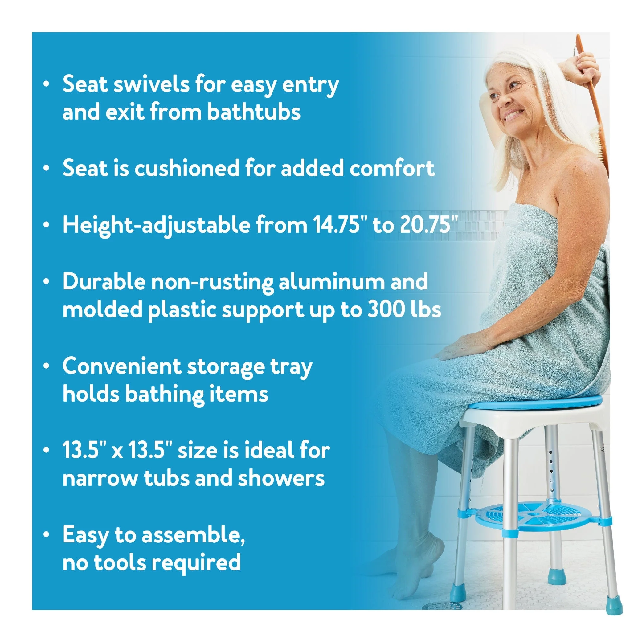 Carex EZ Swivel Stool - Image 3