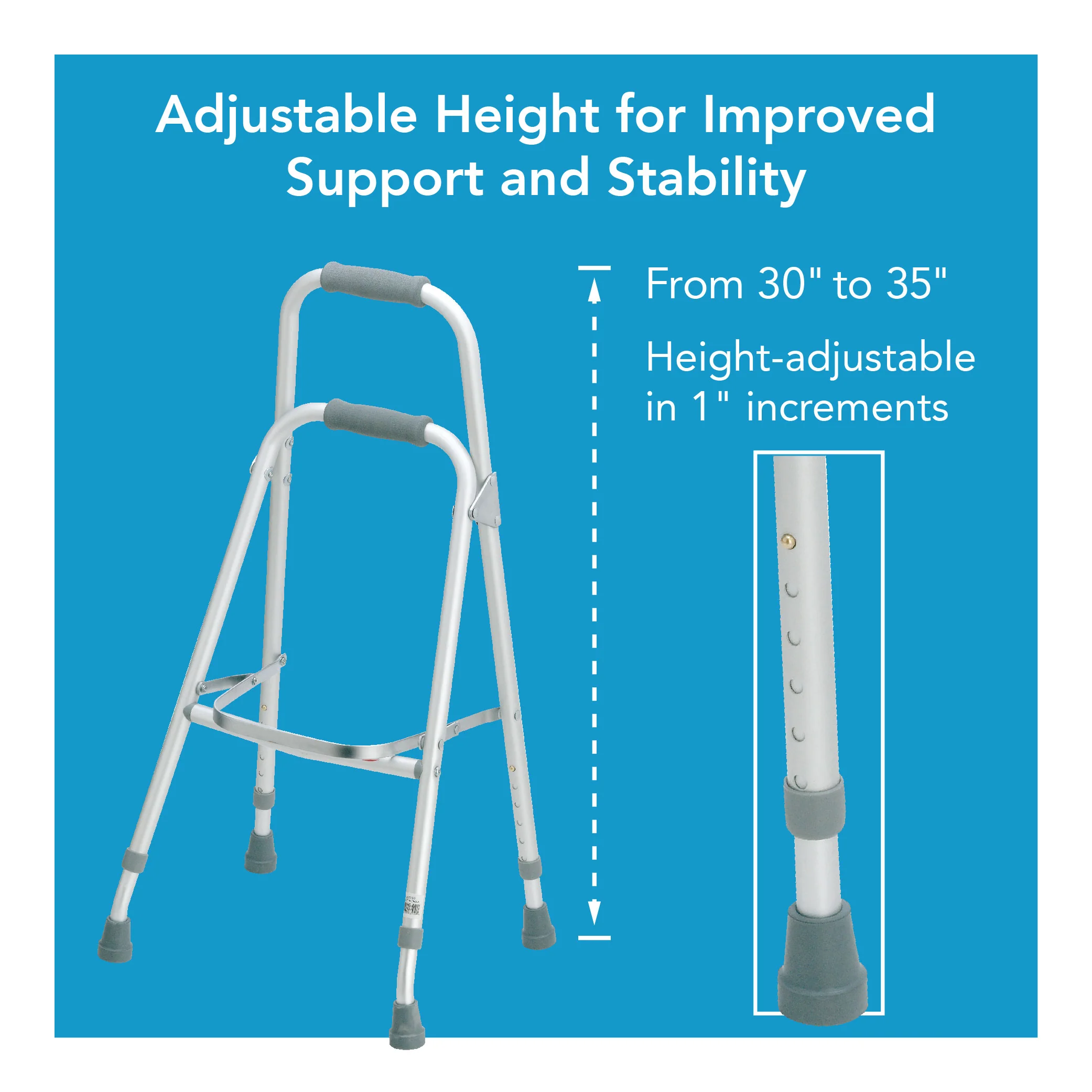 Carex Folding Hemi Walker - Image 6