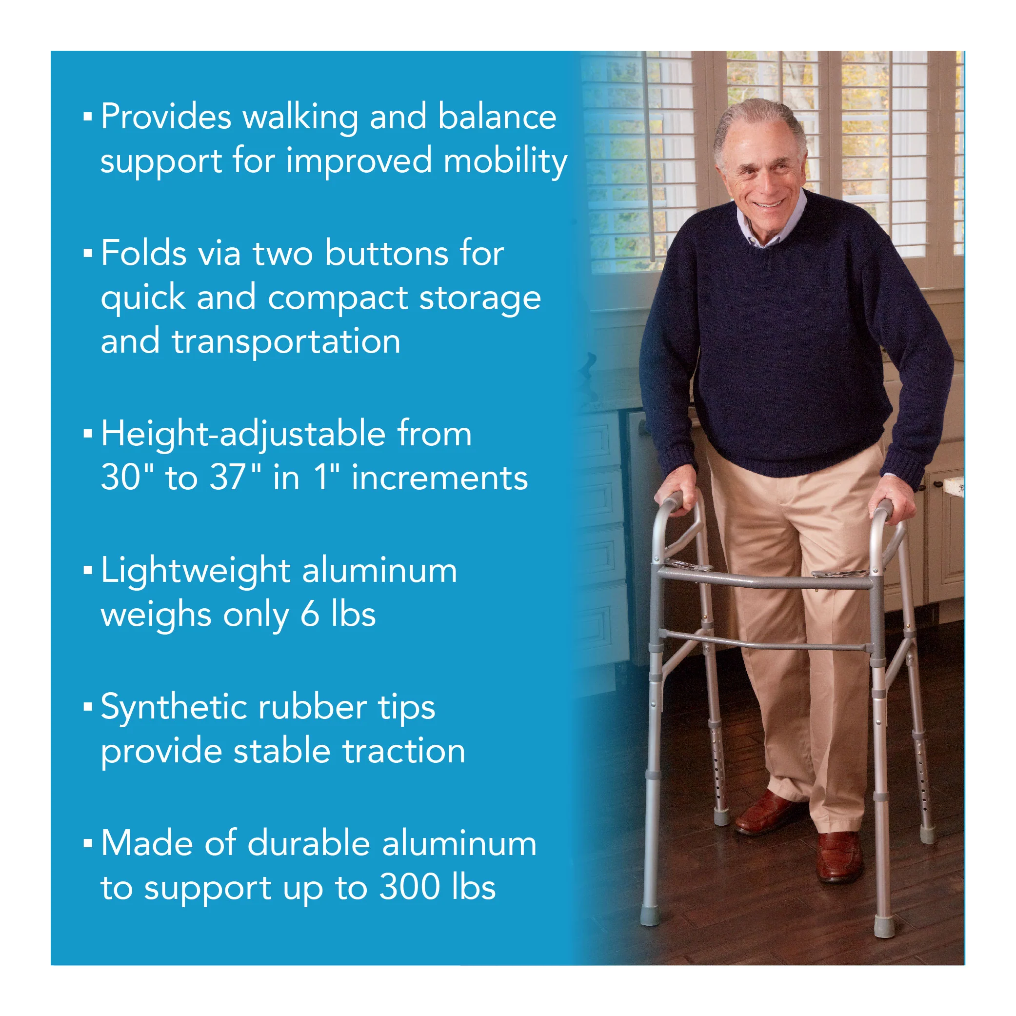 Carex Folding Walker - Image 2