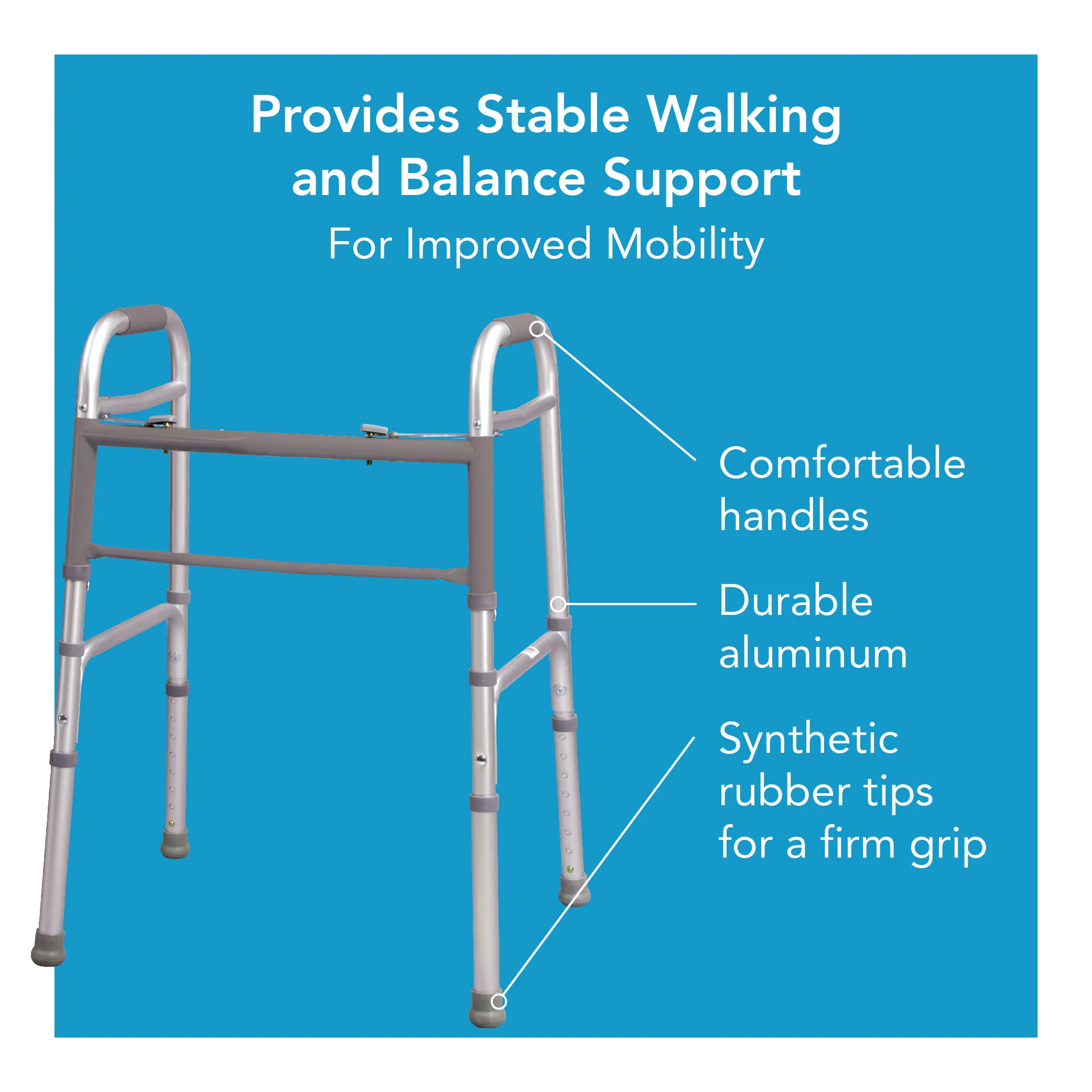 Carex Folding Walker - Image 4