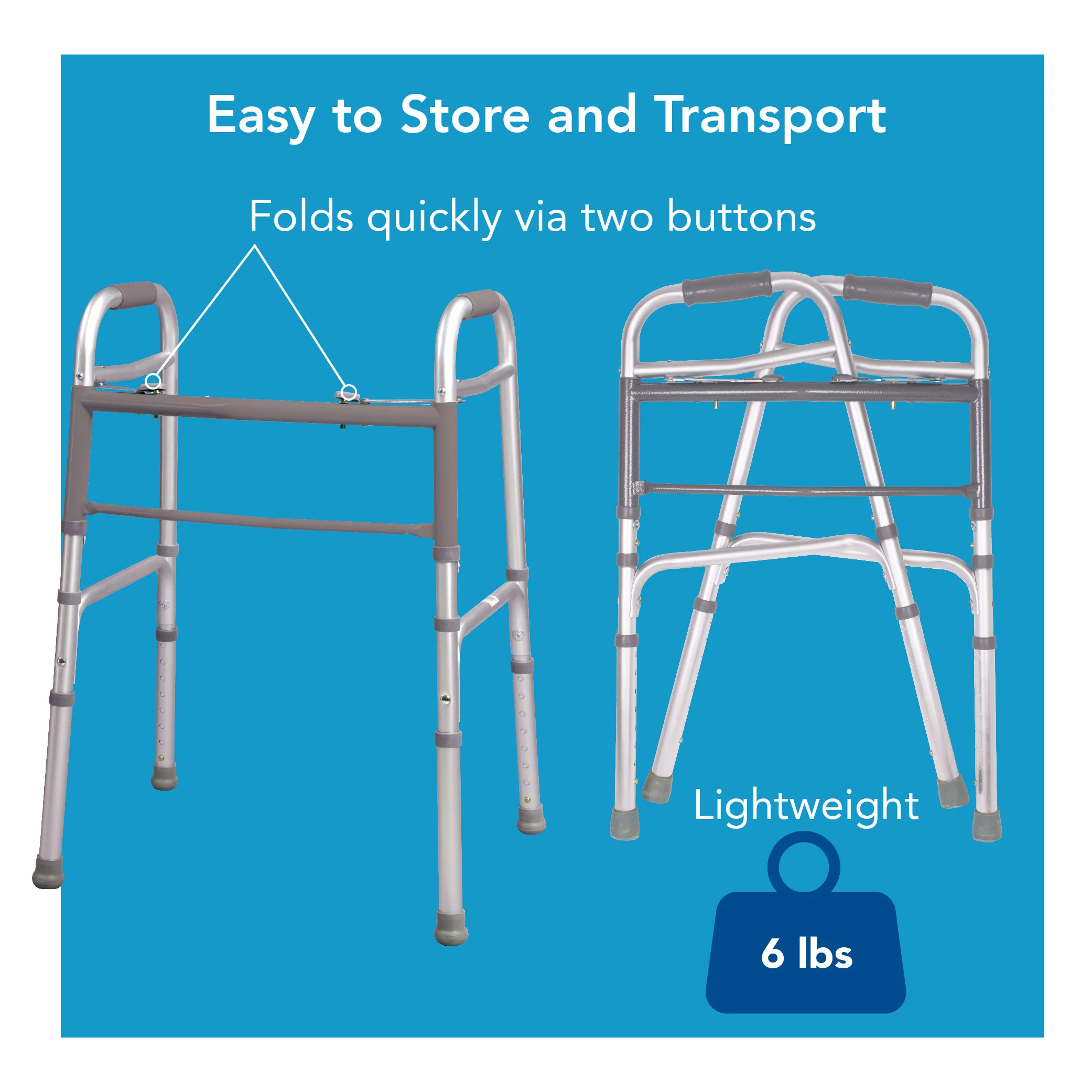 Carex Folding Walker - Image 6