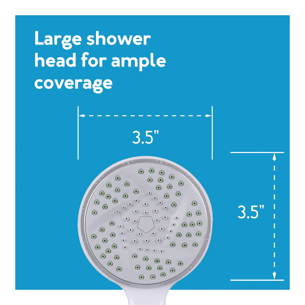 Carex Hand-Held Shower Spray With Diverter Valve - Image 3