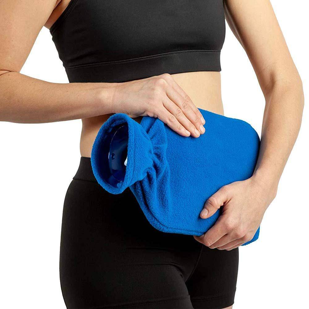 Carex Hot Water Bottle with Fleece Cover - Image 3