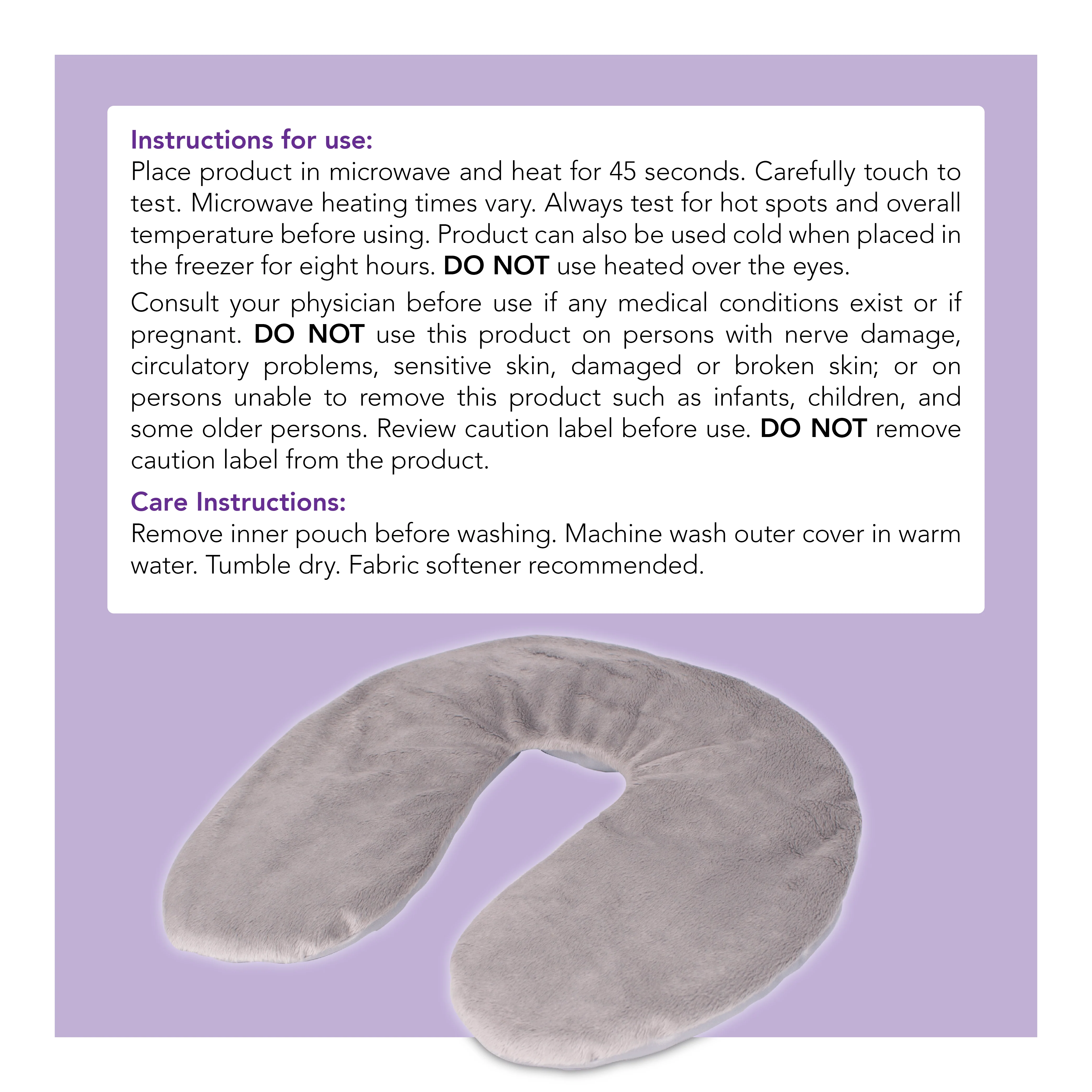 Carex Lavender Neck Wrap Heat Wrap - Image 15