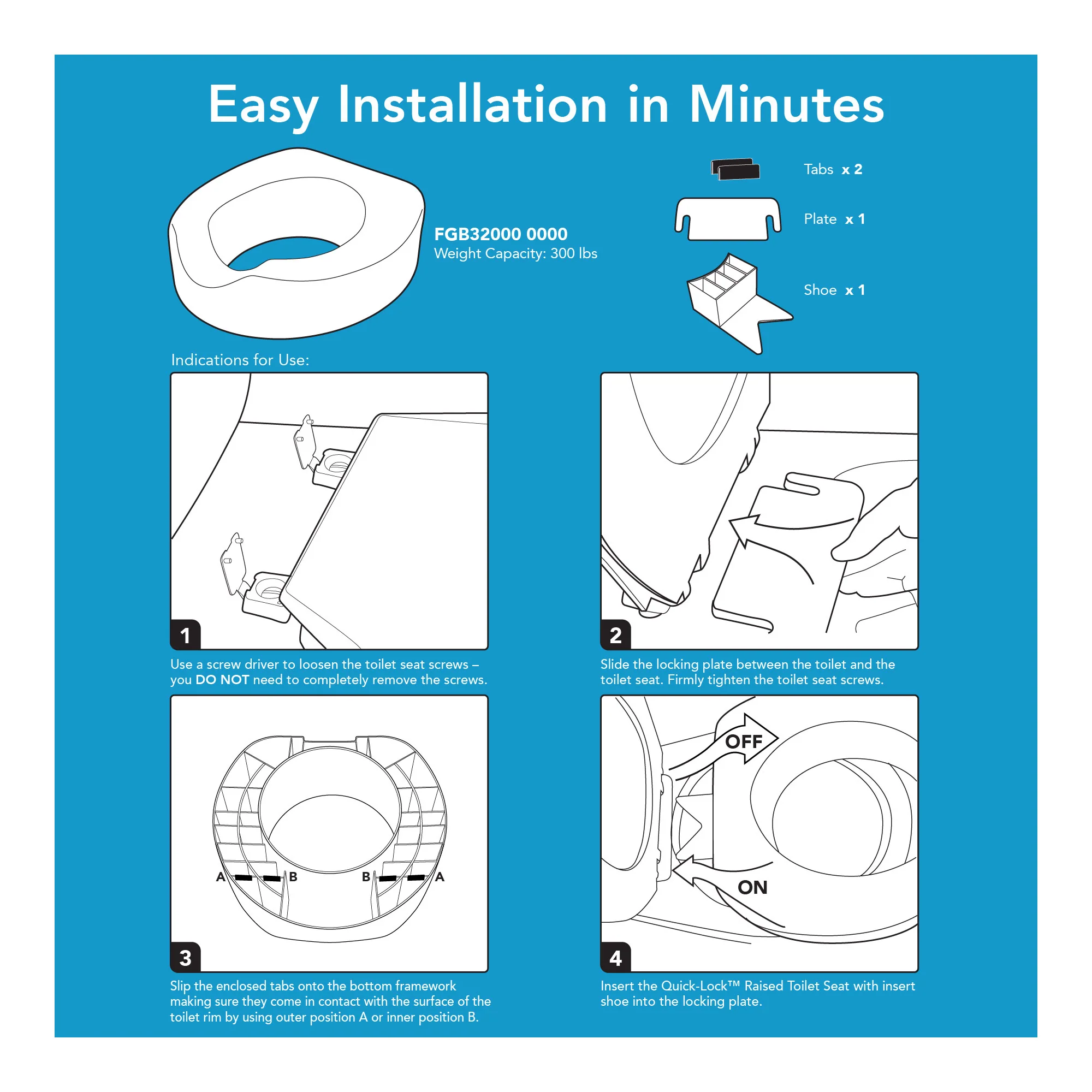 Carex Quick-Lock Raised Toilet Seat - Image 10
