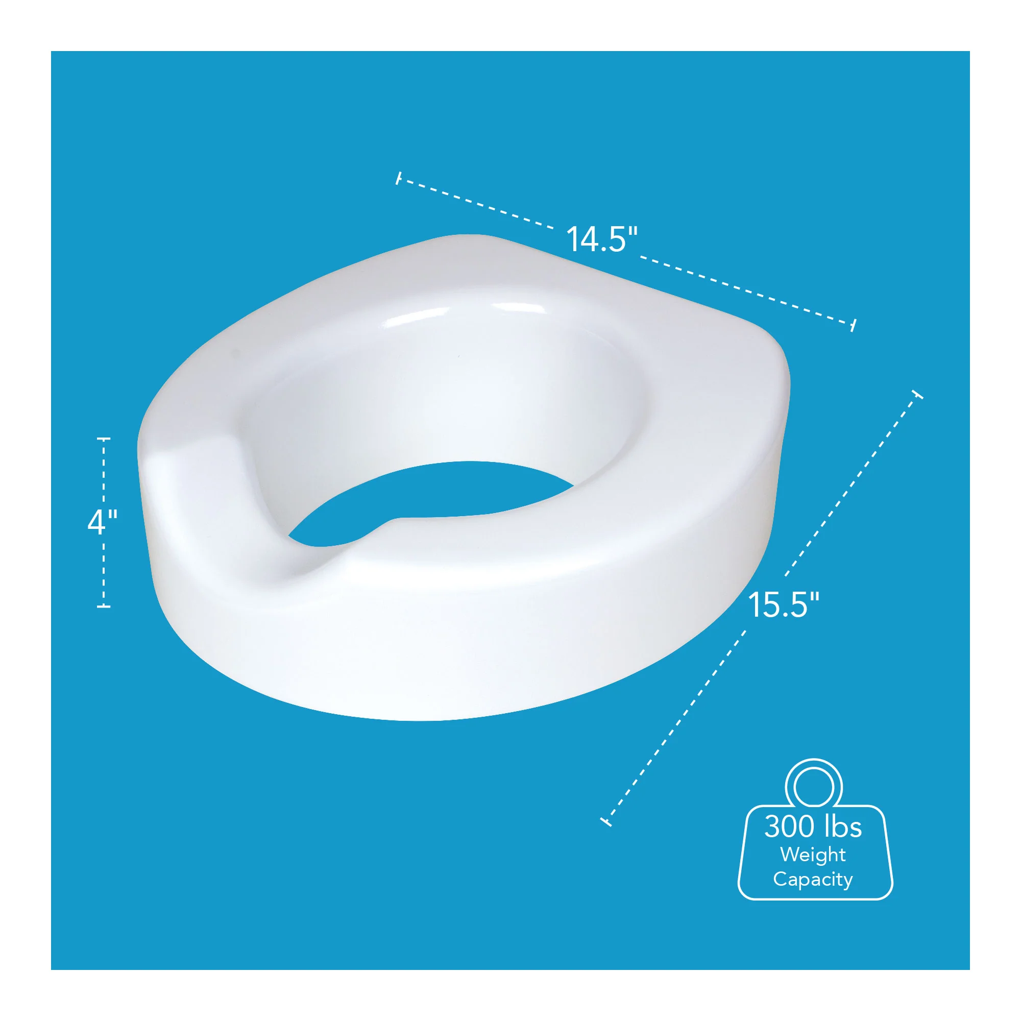 Carex Quick-Lock Raised Toilet Seat - Image 11