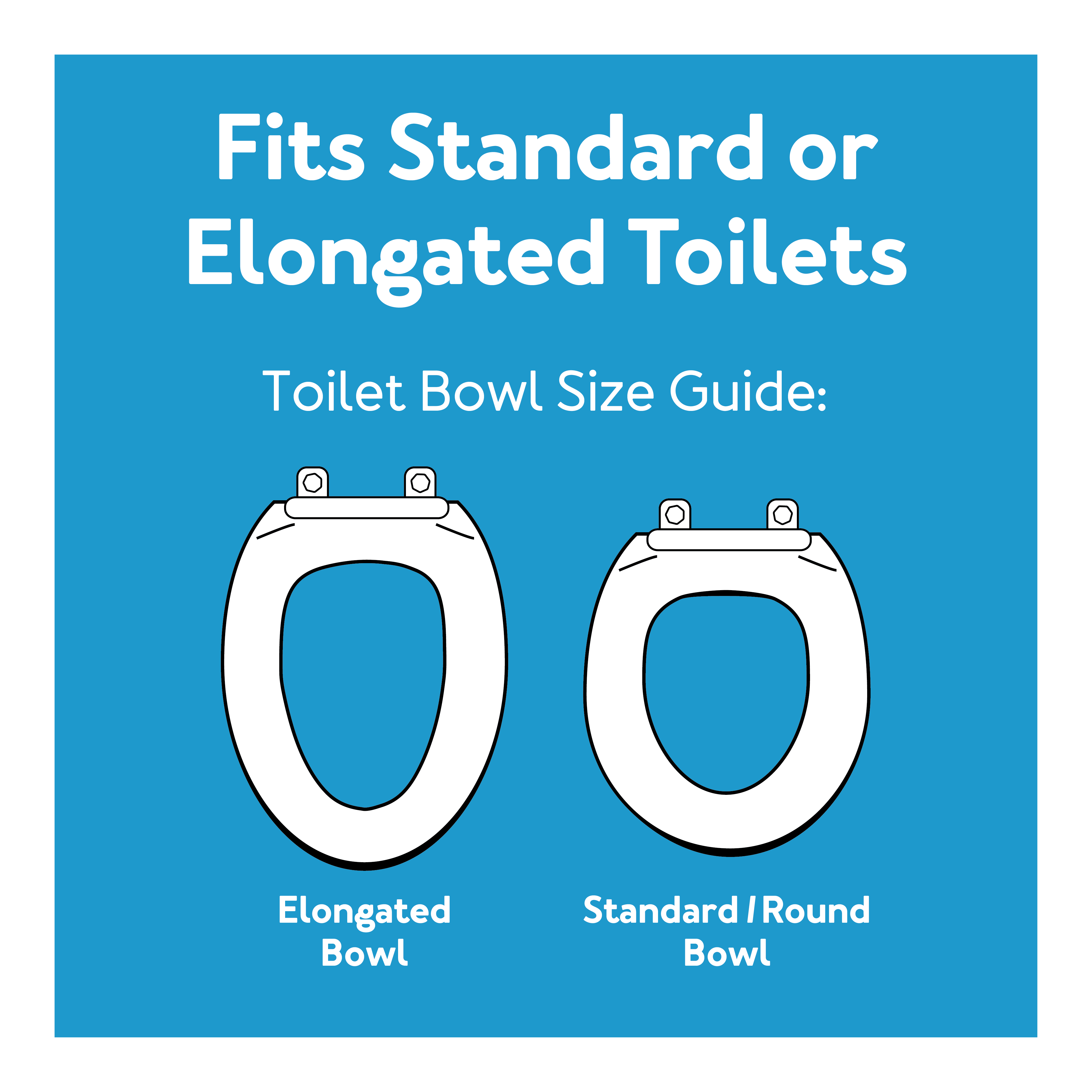 Carex Raised Toilet Seat with Rubber Pads - Image 3