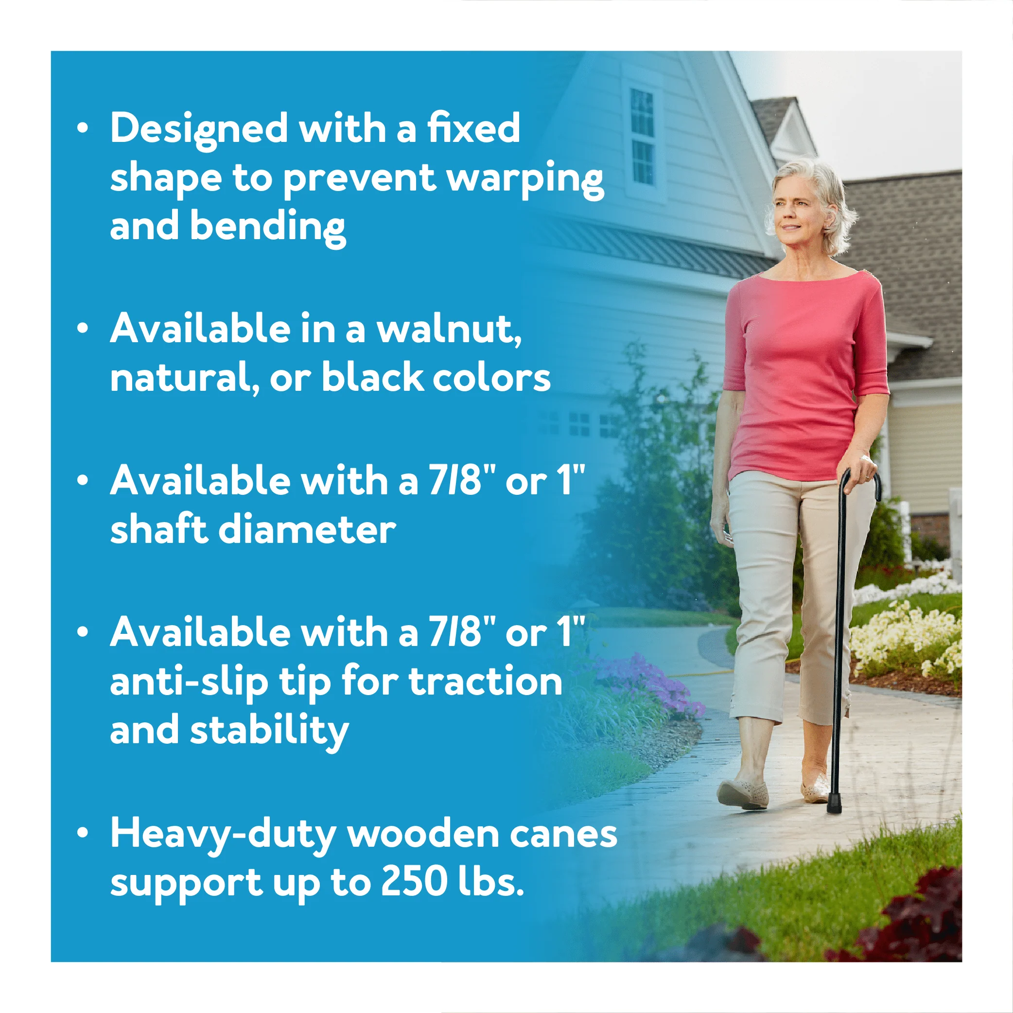 Carex Round Handle Wooden Walking Cane - Image 3
