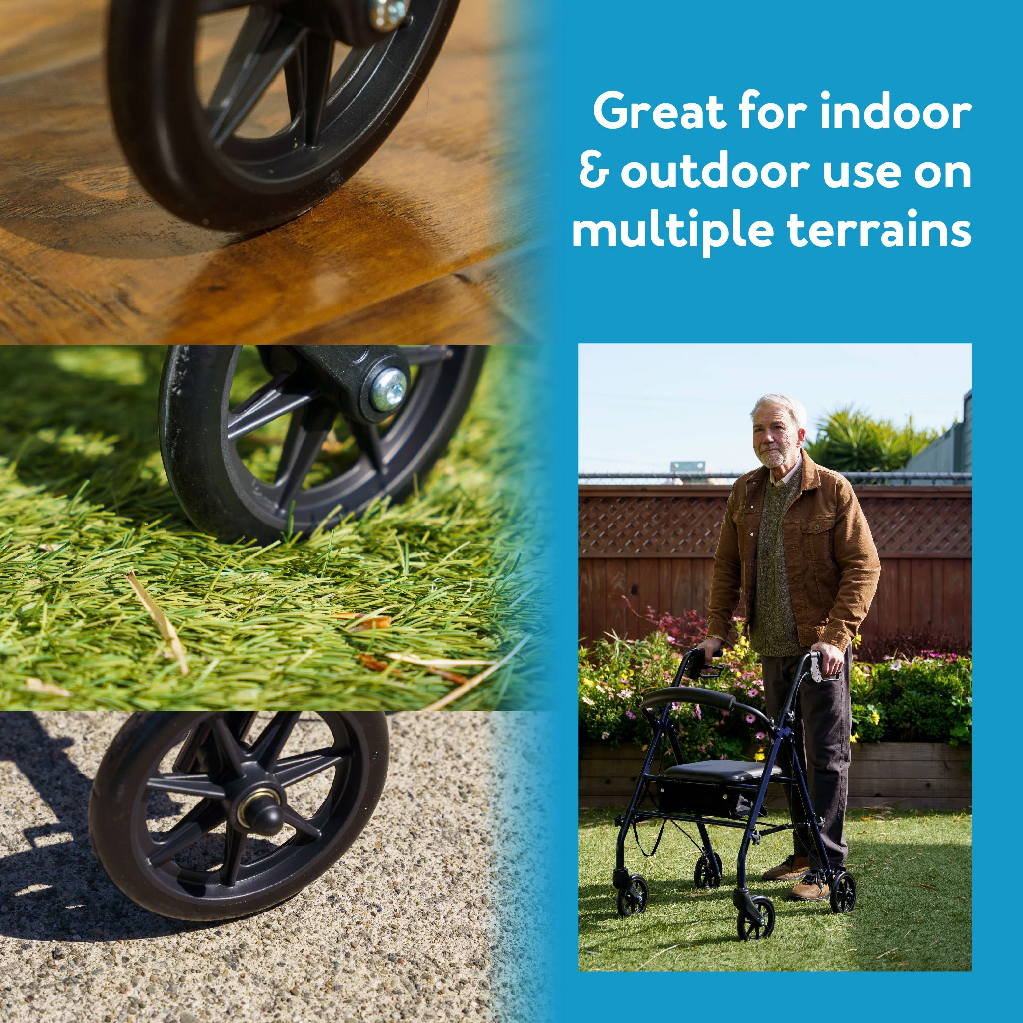 Carex Steel Rolling Walker - Image 13
