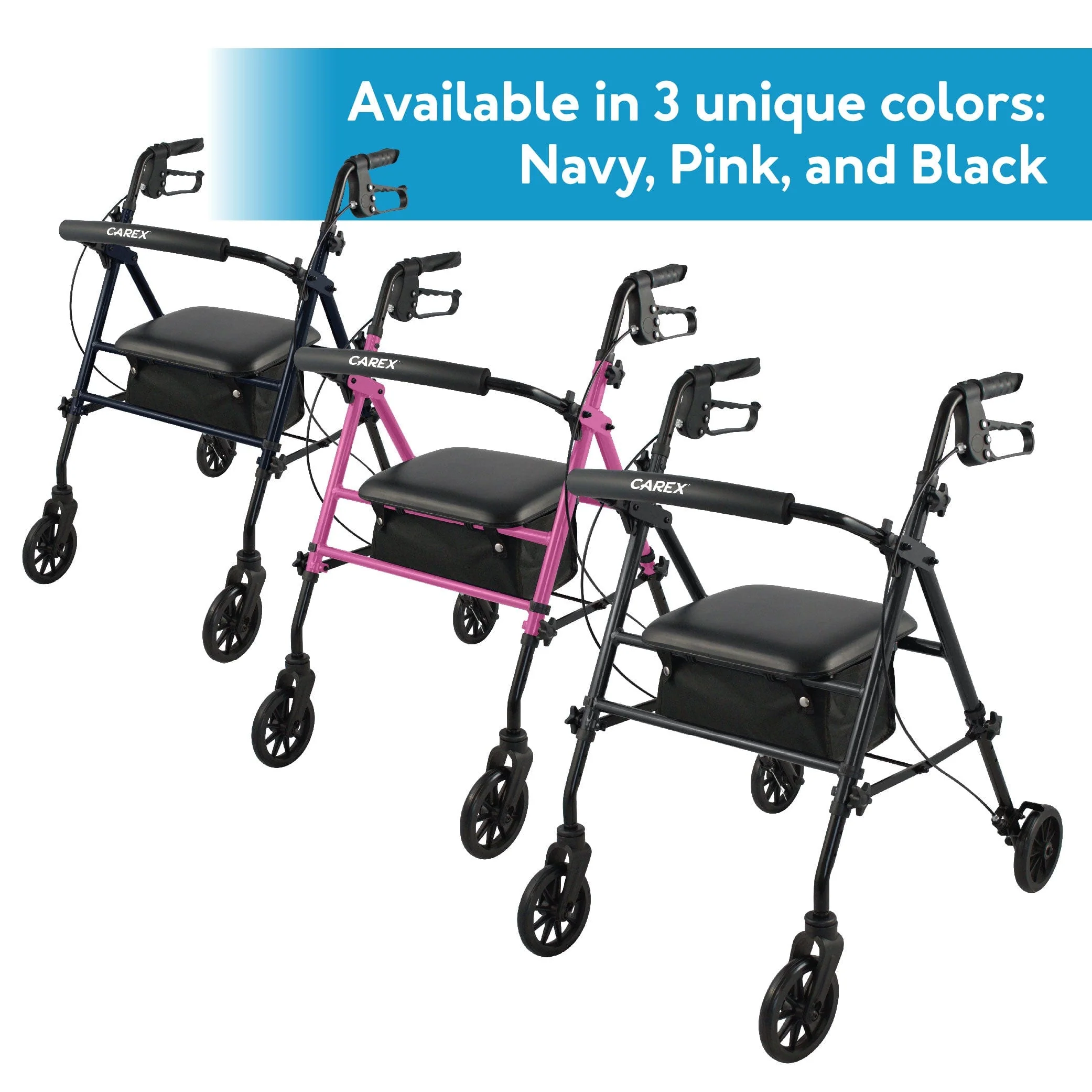 Carex Step 'N Rest® Rolling Walker - Image 10