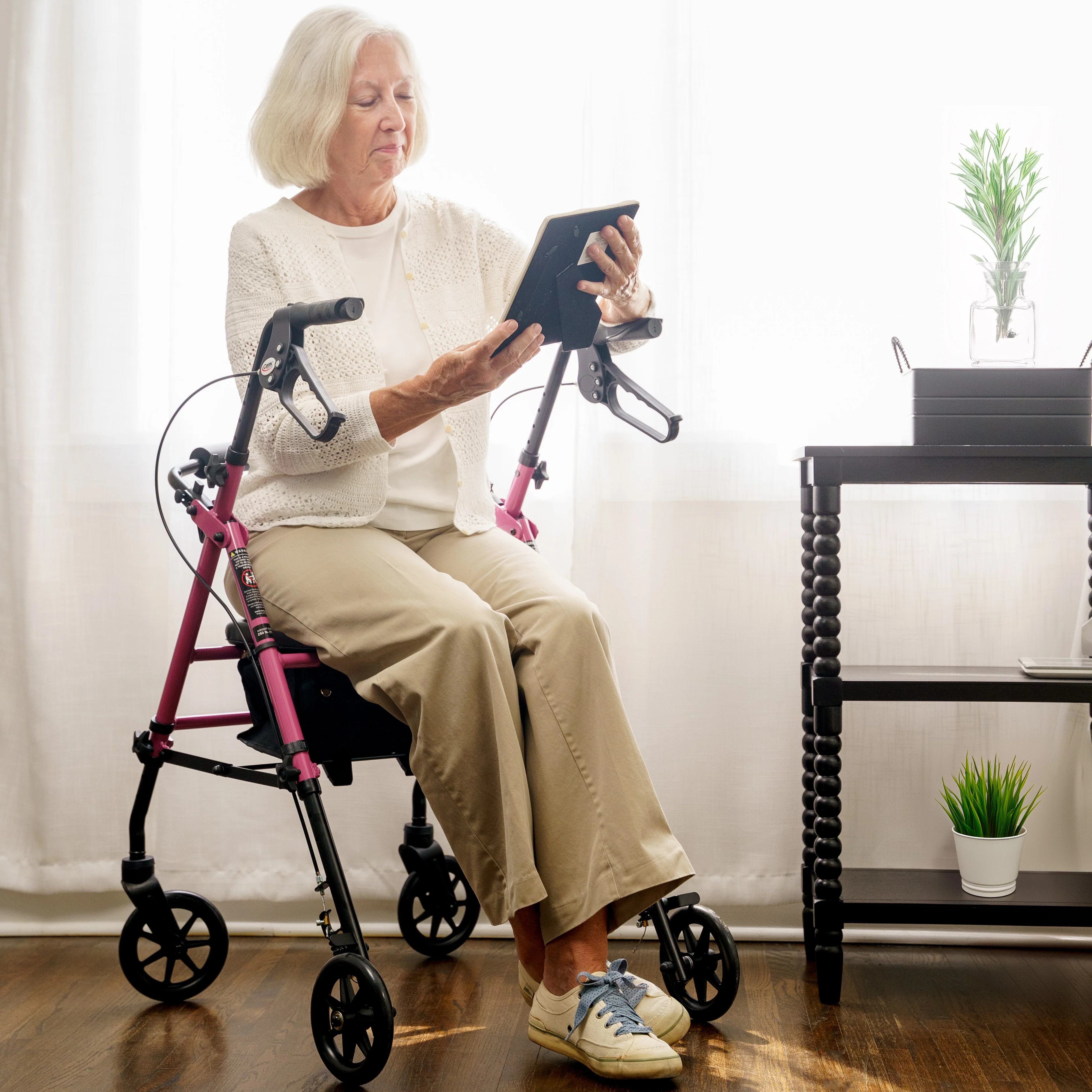 Carex Step 'N Rest® Rolling Walker - Image 15