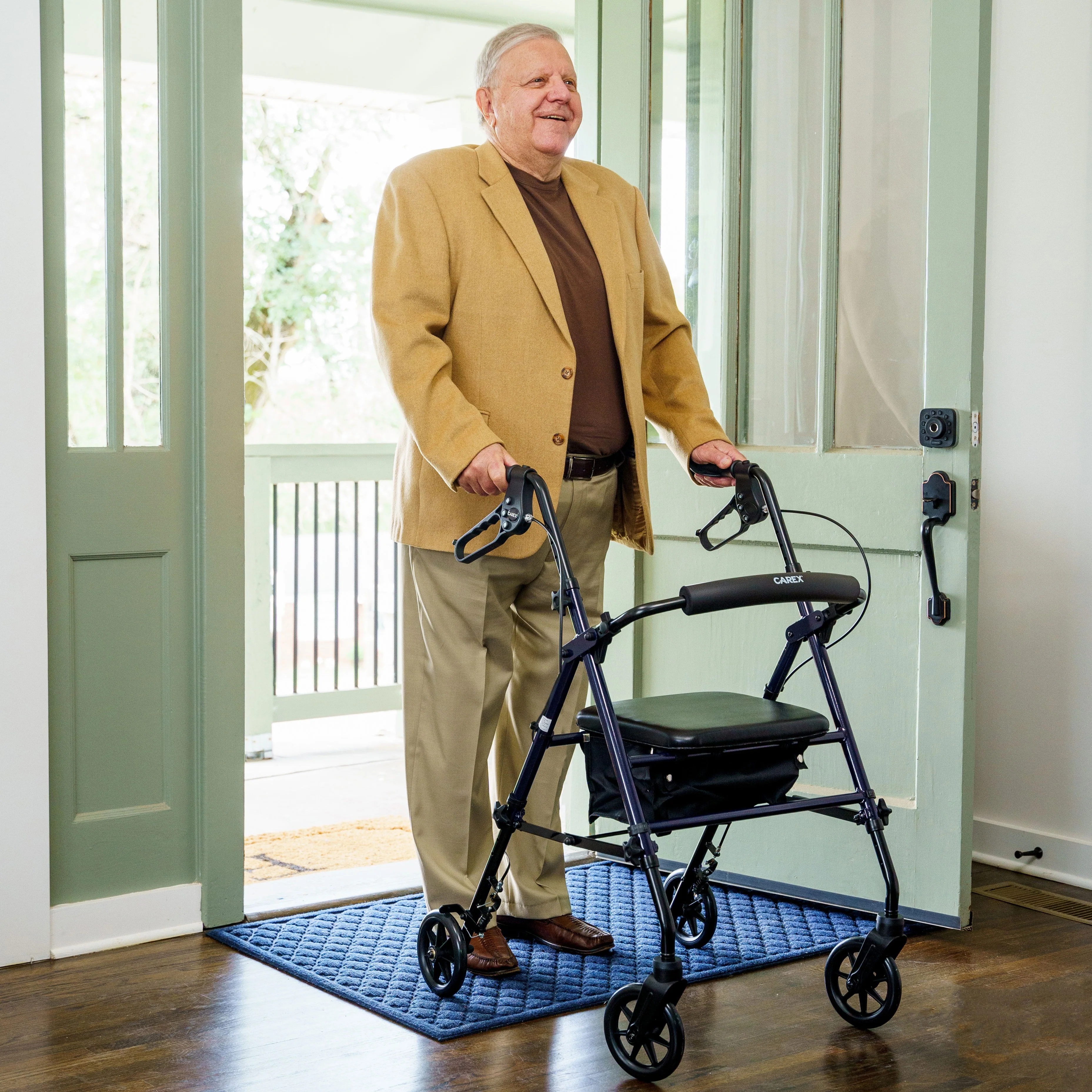Carex Step 'N Rest® Rolling Walker - Image 3