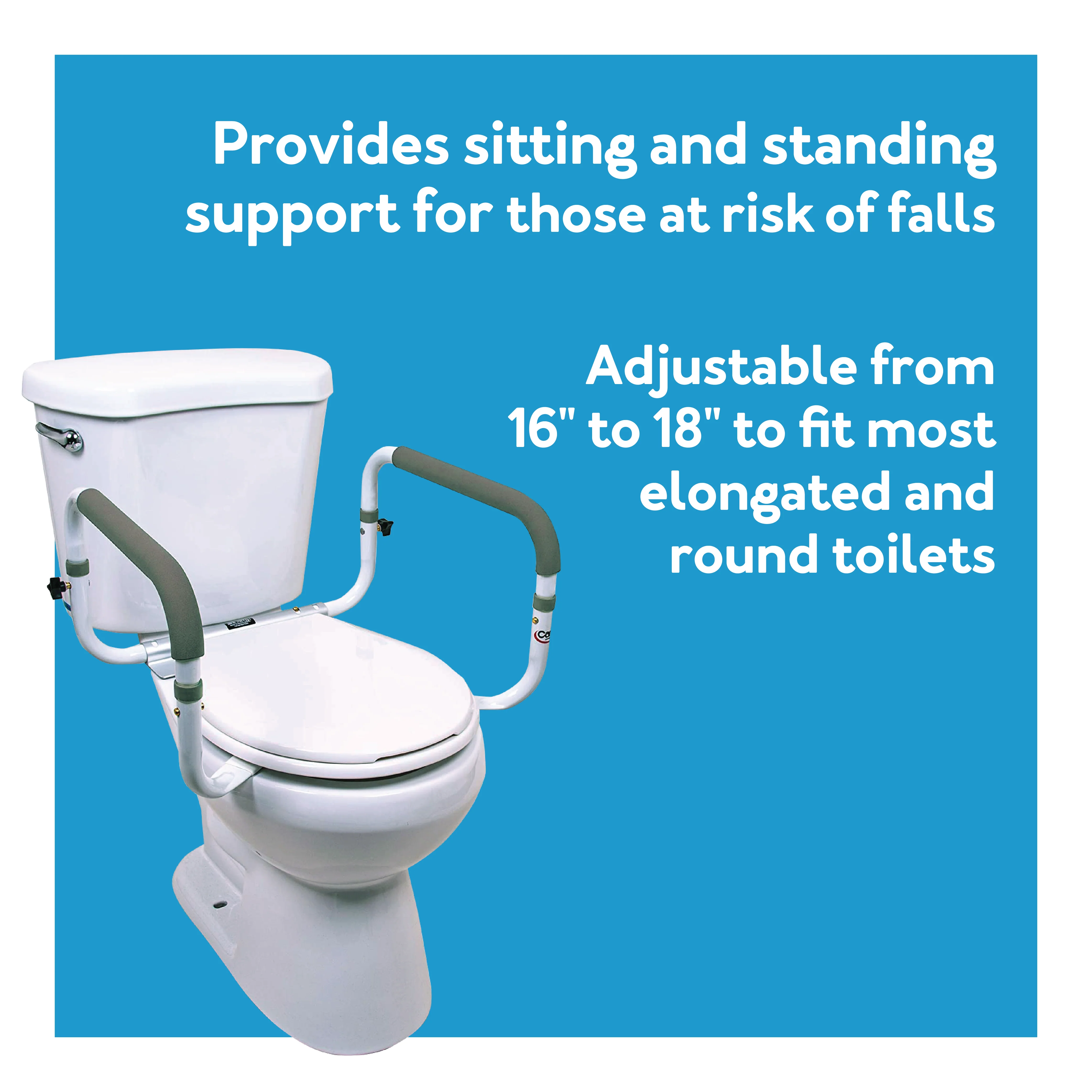 Carex Toilet Support Rail - Image 5