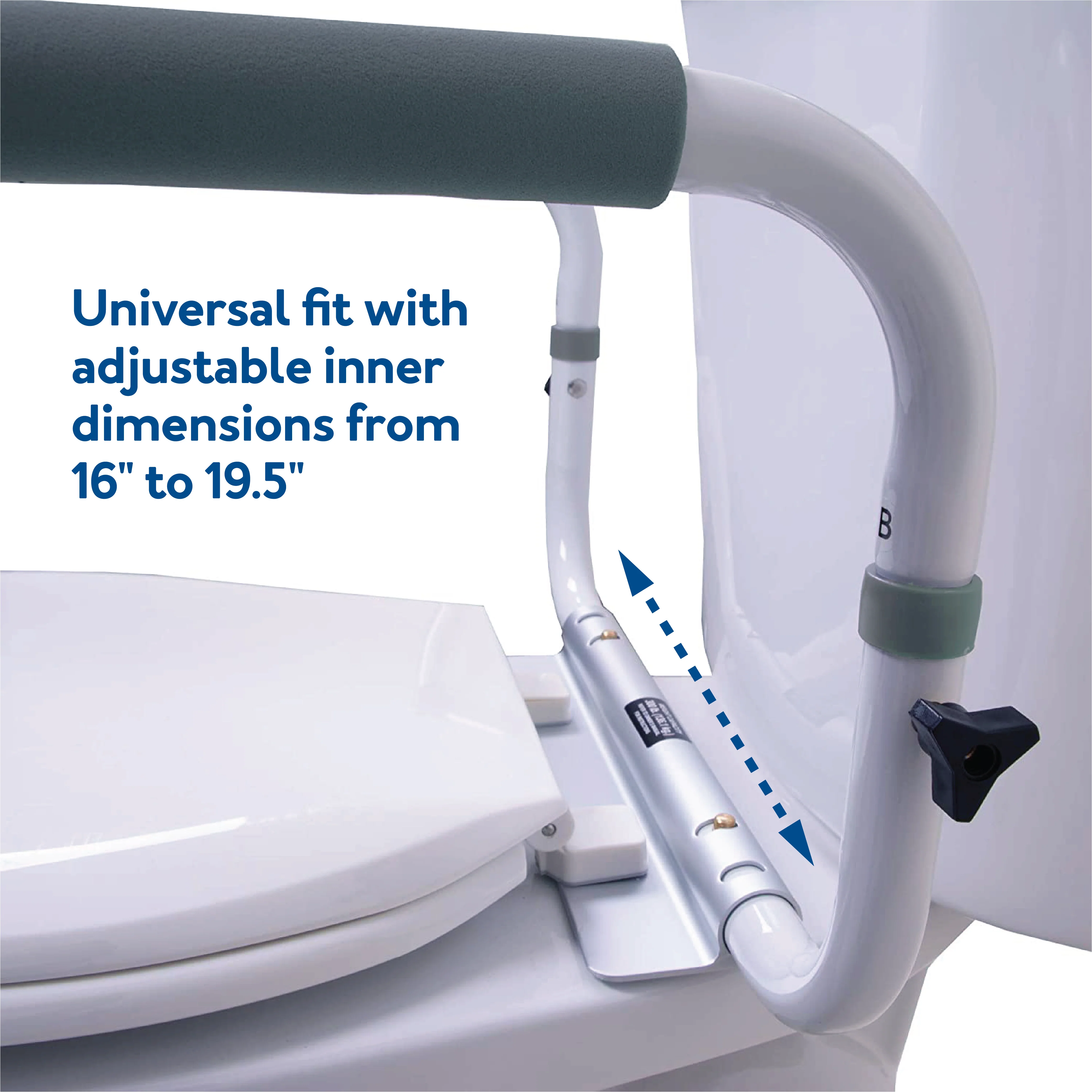 Carex Toilet Support Rail - Image 6