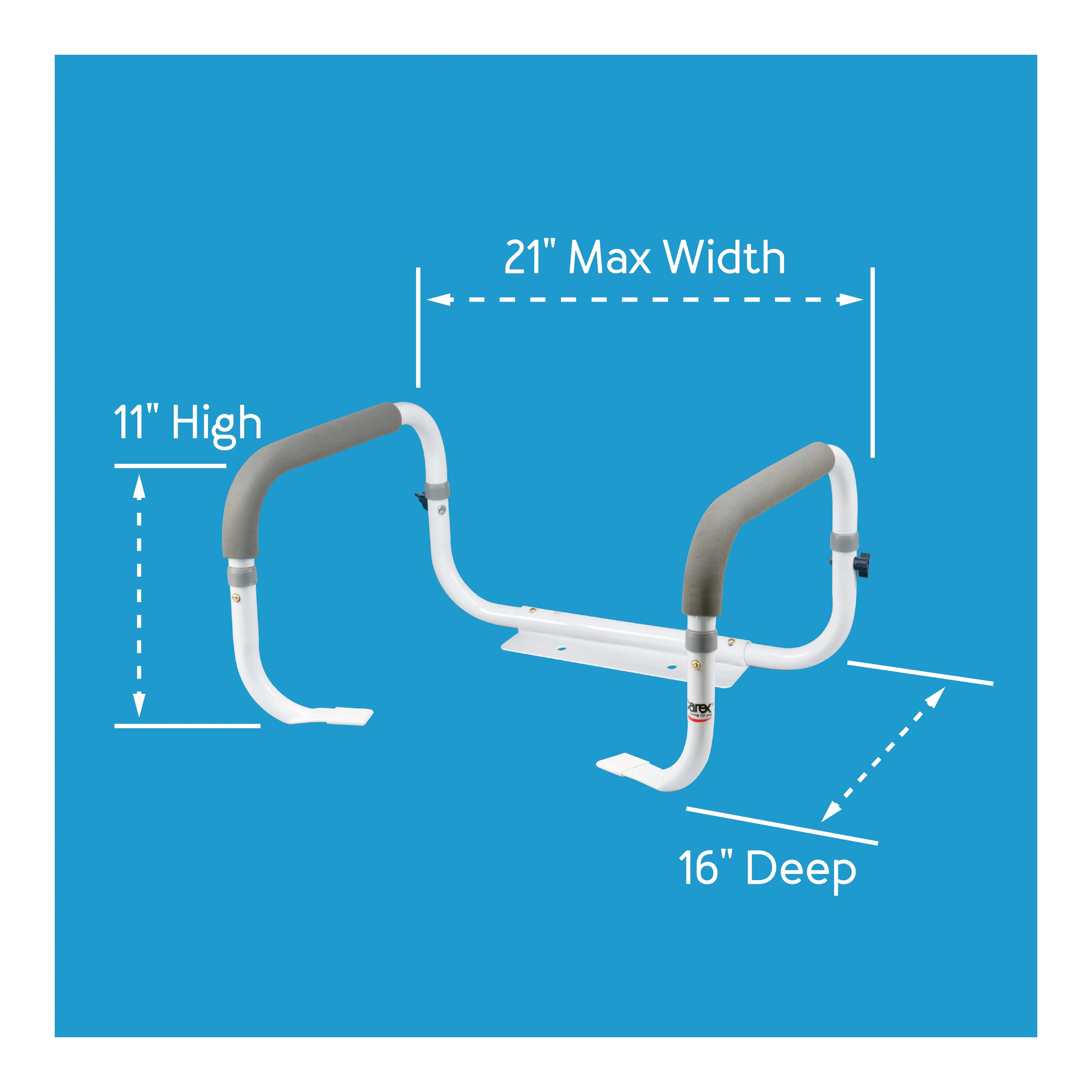 Carex Toilet Support Rail - Image 7