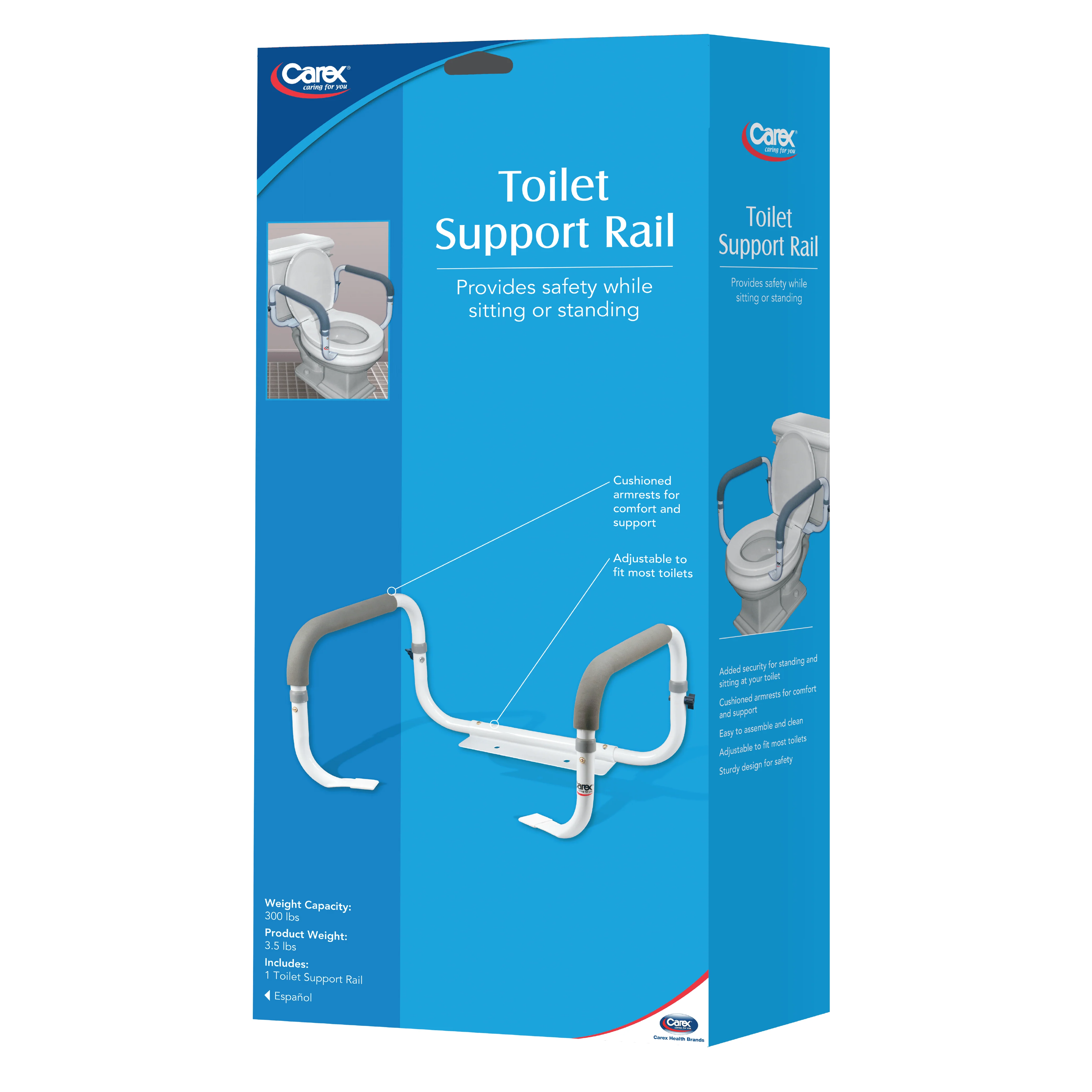 Carex Toilet Support Rail - Image 9